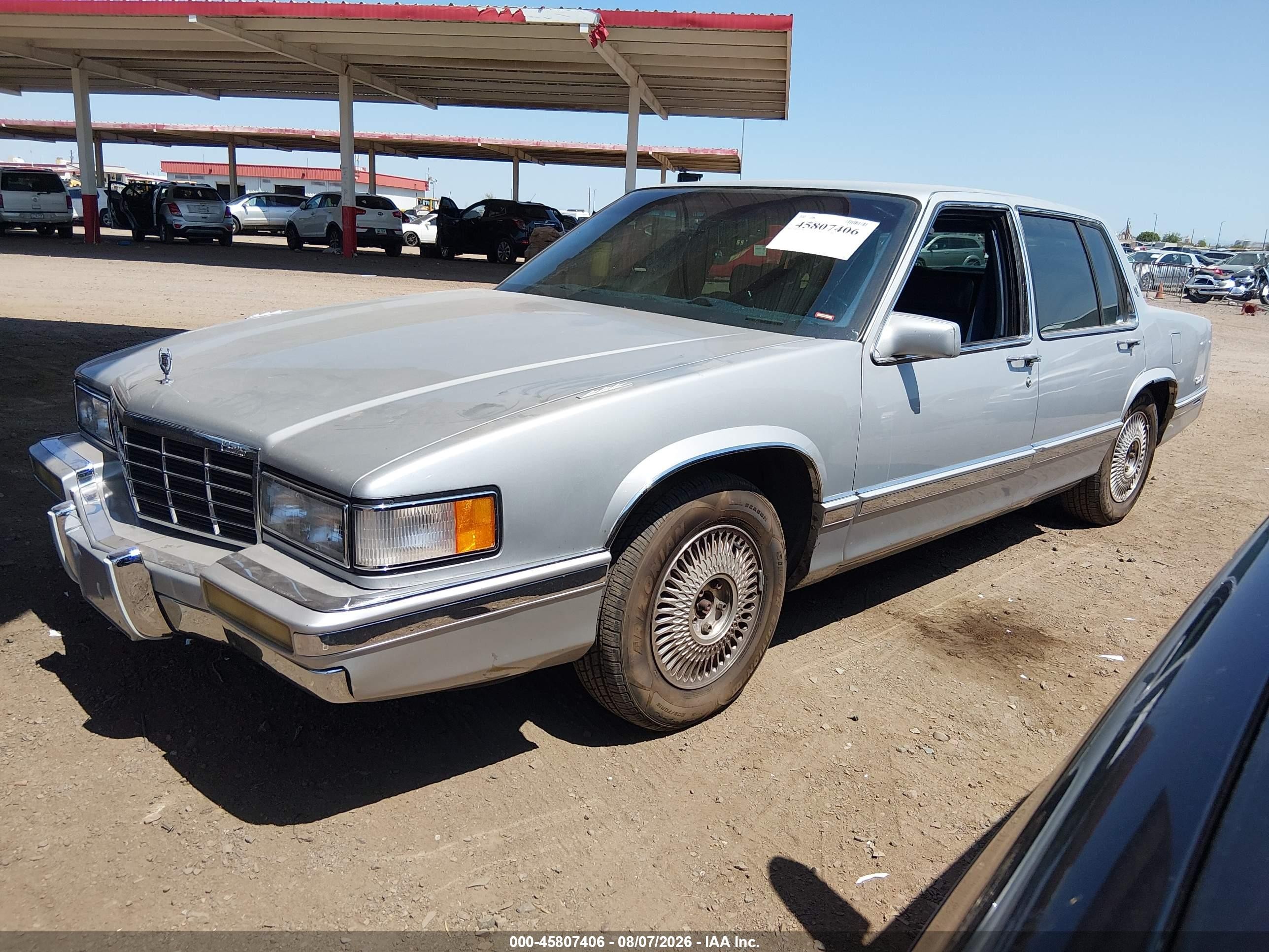1993 Cadillac Deville   Silver vin: 1G6CD53B0P4313857