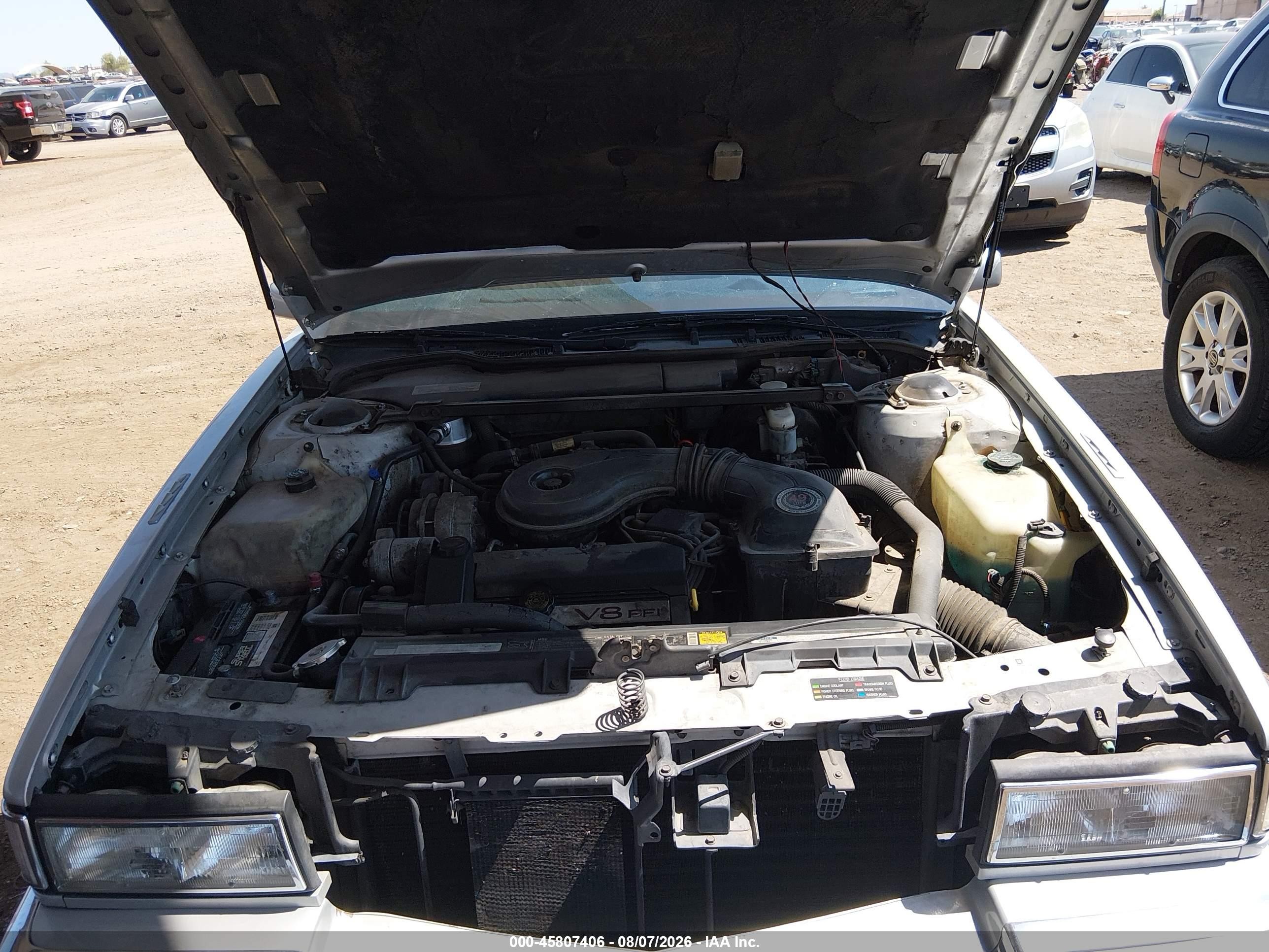 1993 Cadillac Deville   Silver vin: 1G6CD53B0P4313857