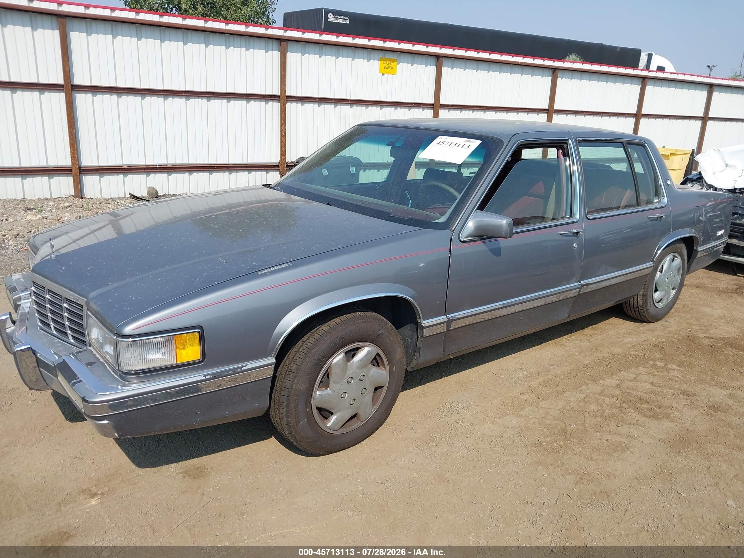 1993 Cadillac Deville   Gray vin: 1G6CD53B7P4235948