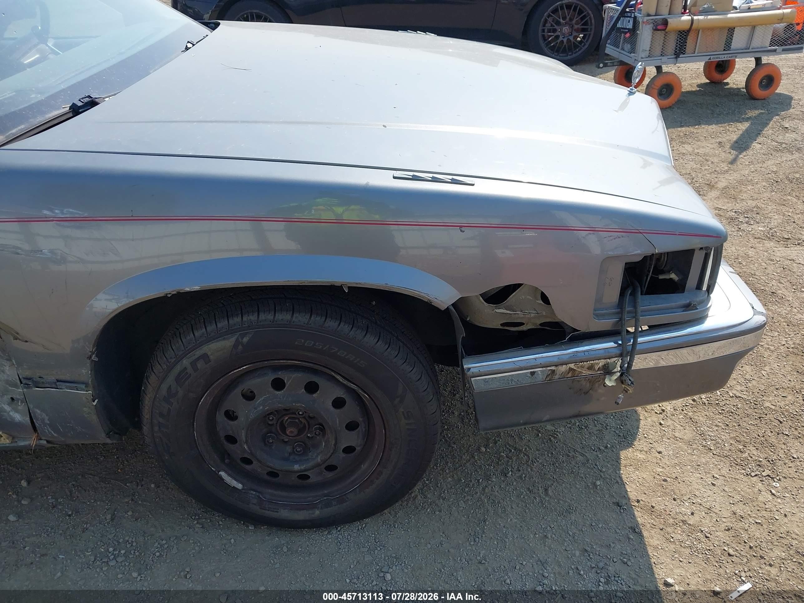 1993 Cadillac Deville   Gray vin: 1G6CD53B7P4235948