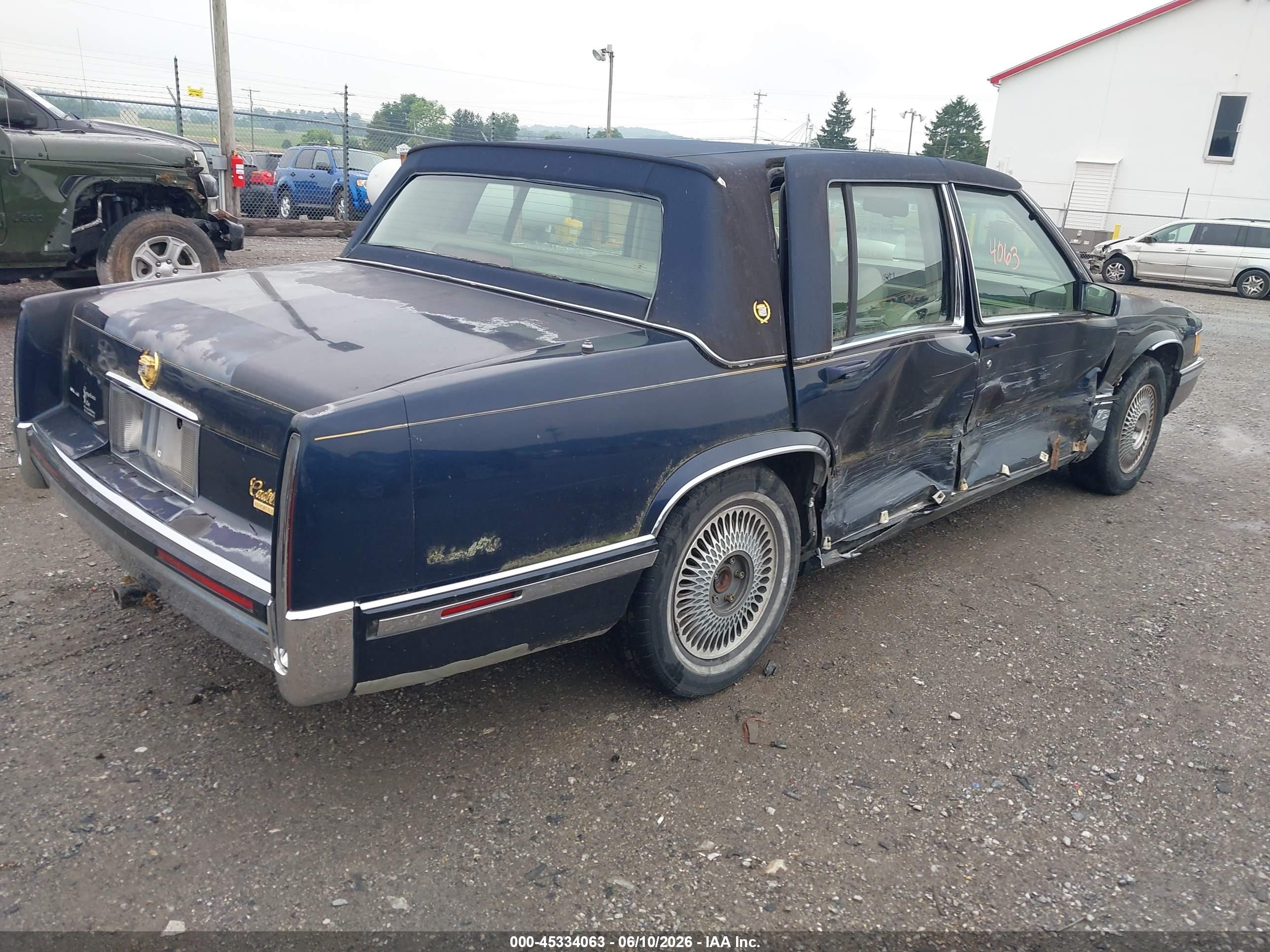 1993 Cadillac Deville   Dark Blue vin: 1G6CD53B7P4290075
