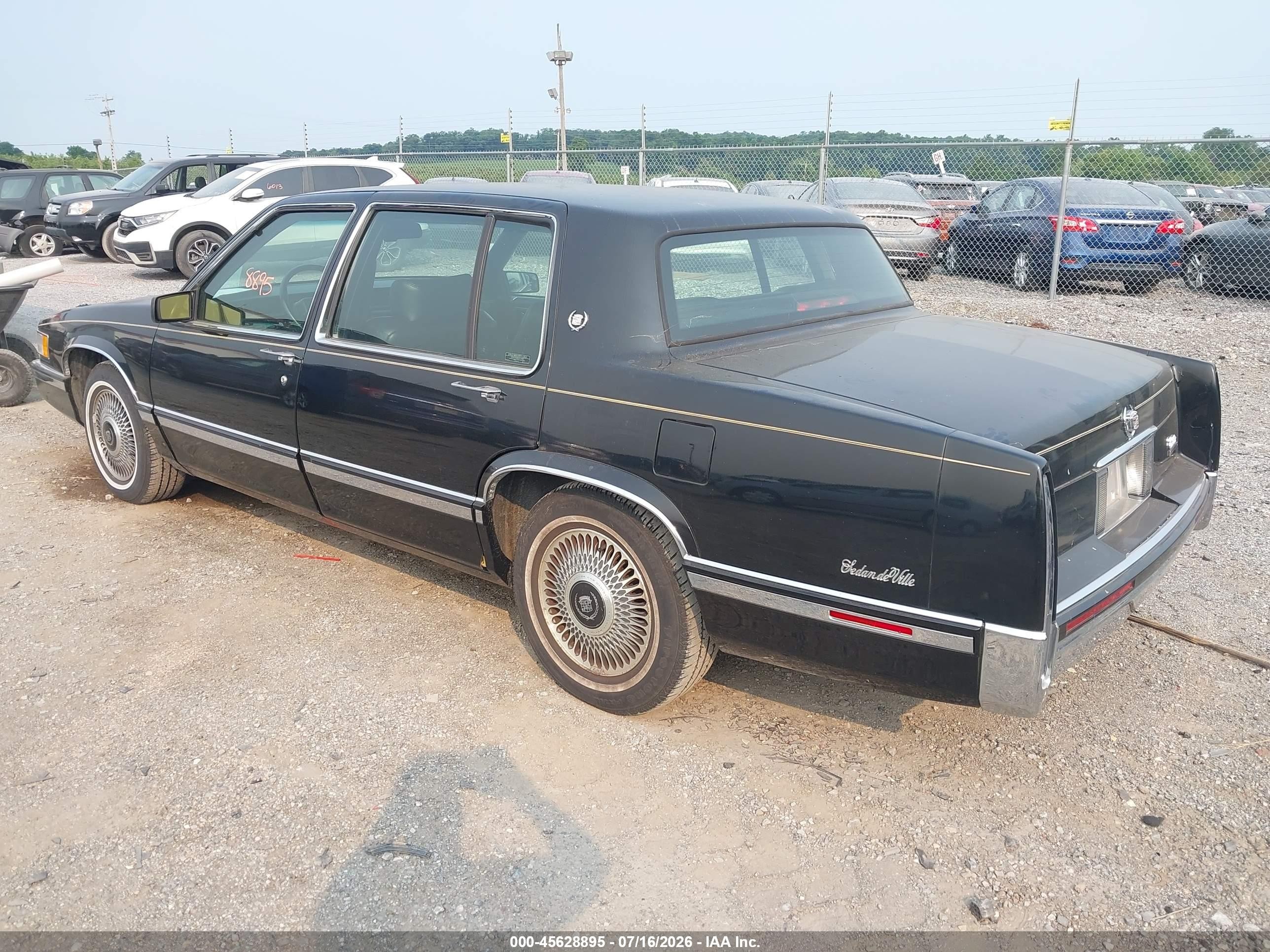 1993 Cadillac Deville   Черный vin: 1G6CD53B8P4295432