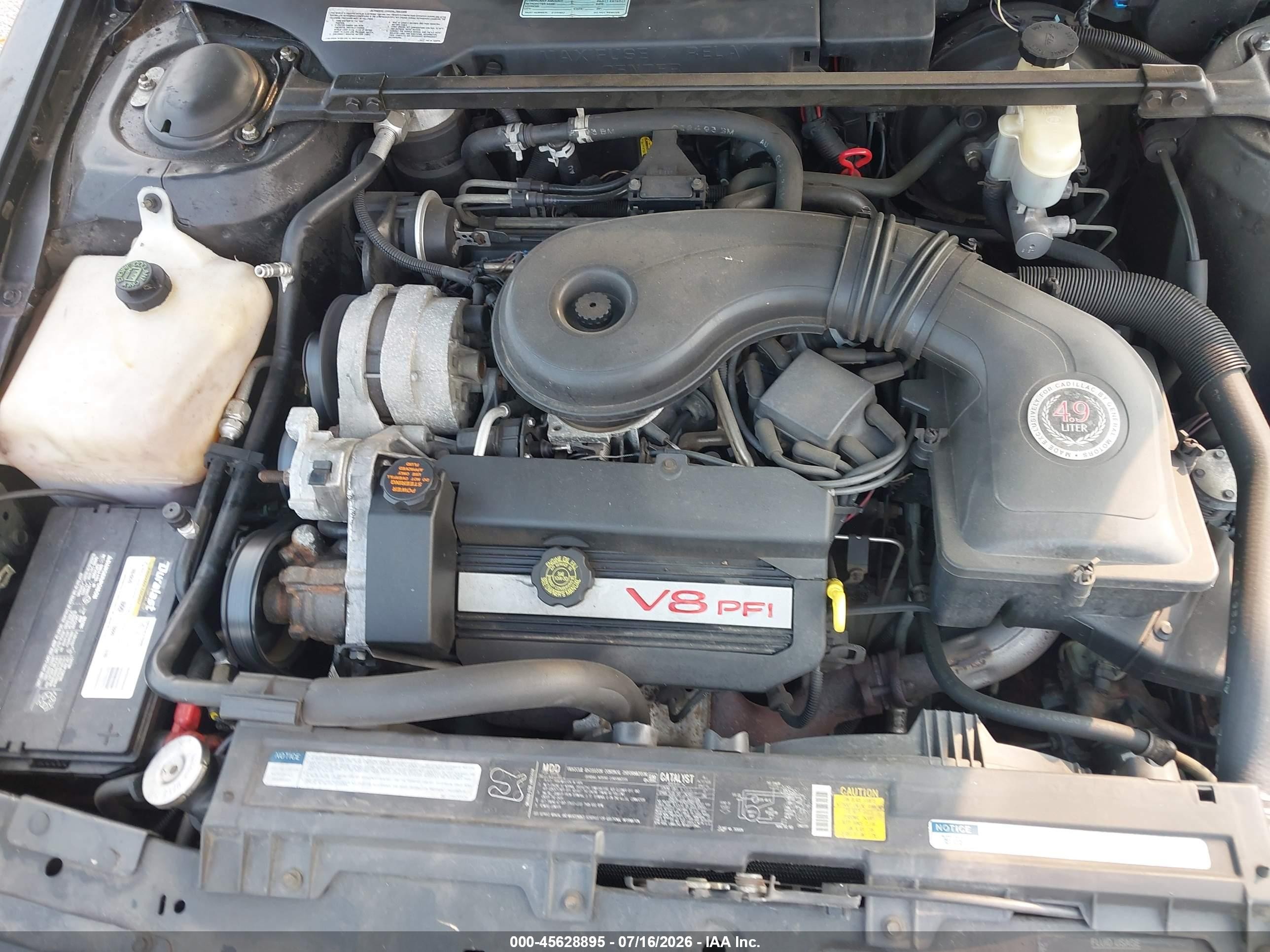 1993 Cadillac Deville   Черный vin: 1G6CD53B8P4295432