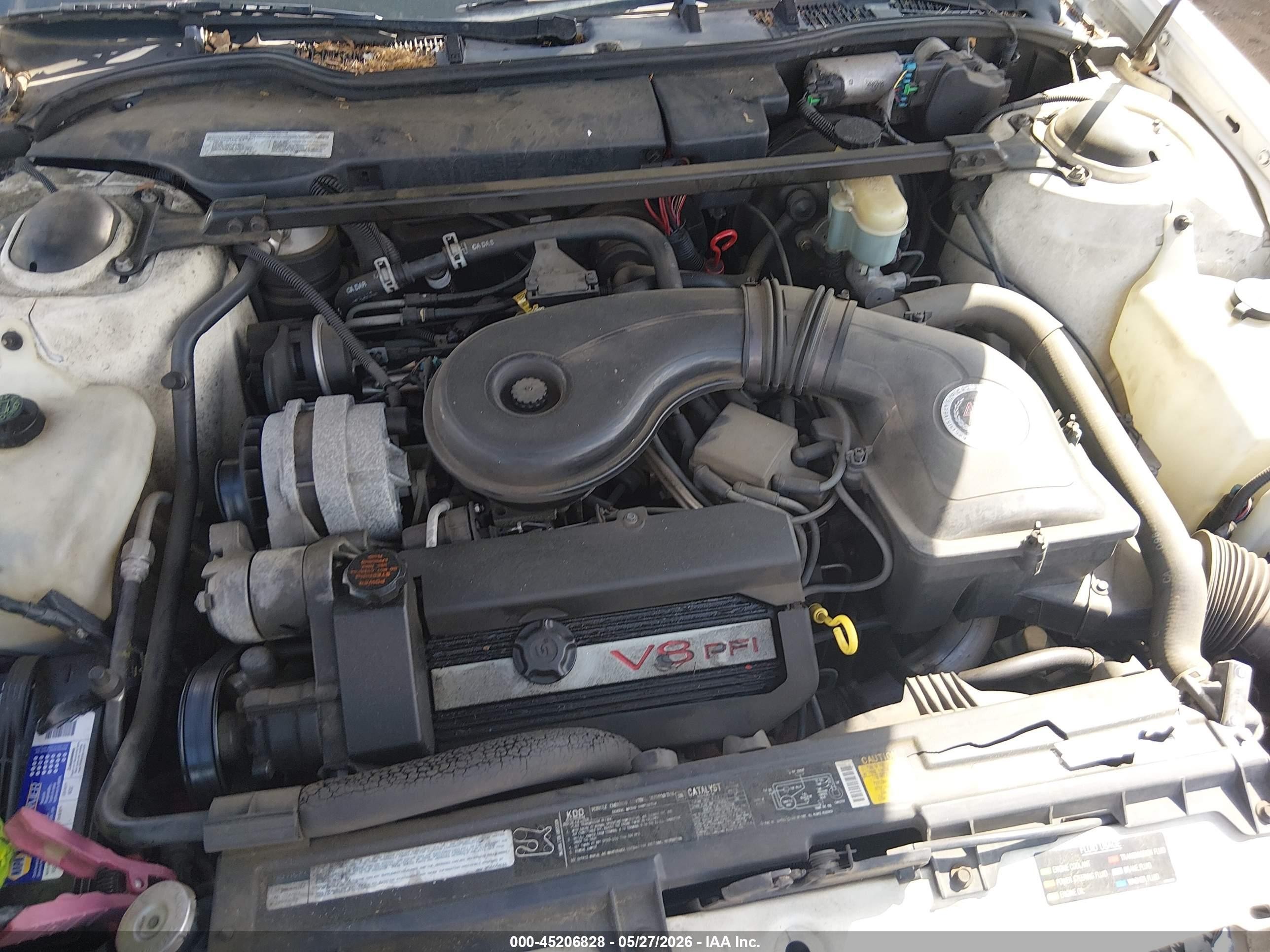 1992 Cadillac Deville   White vin: 1G6CD53B9N4315202