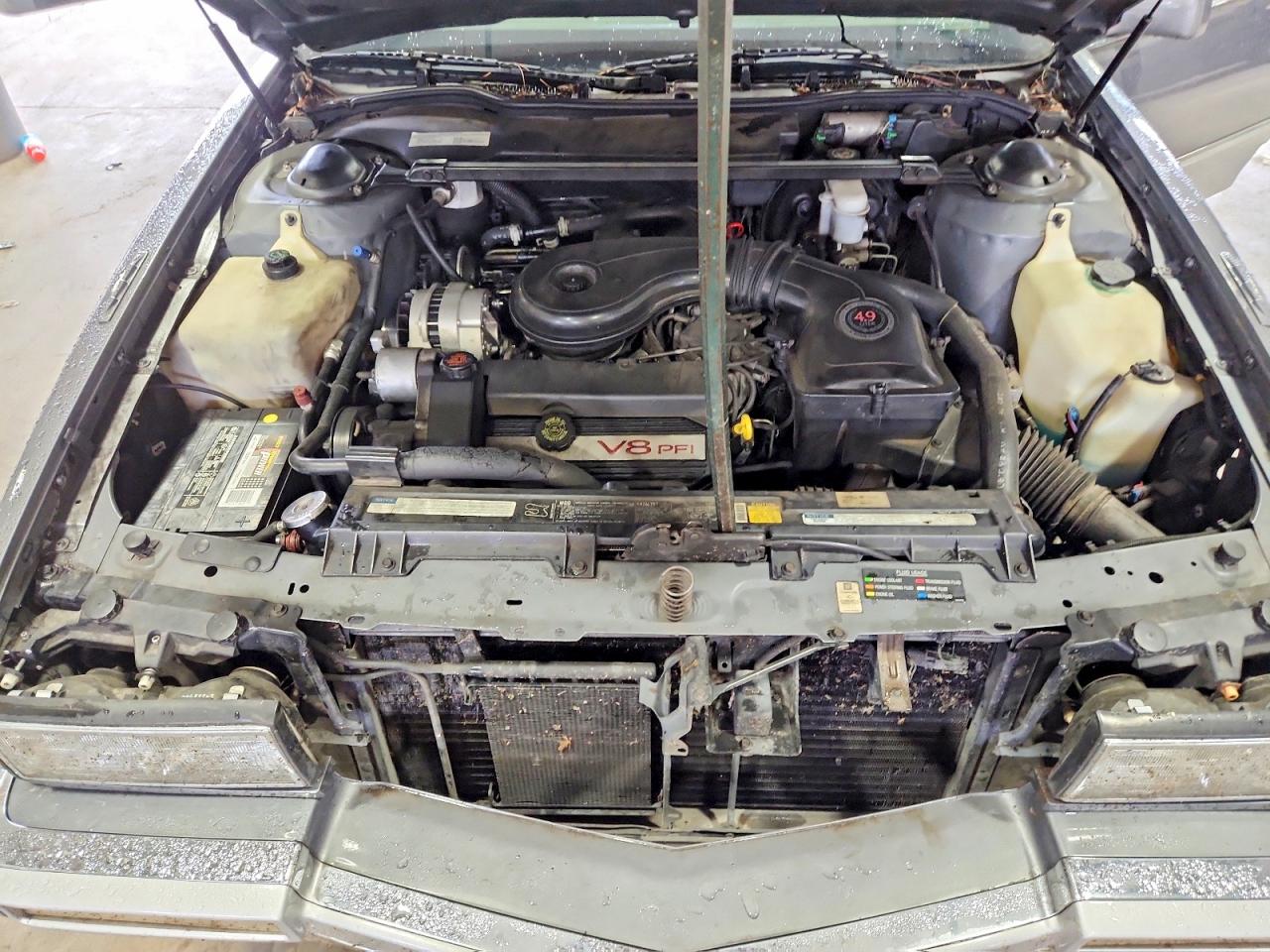 1993 Cadillac Deville Серый vin: 1G6CD53BXP4209523