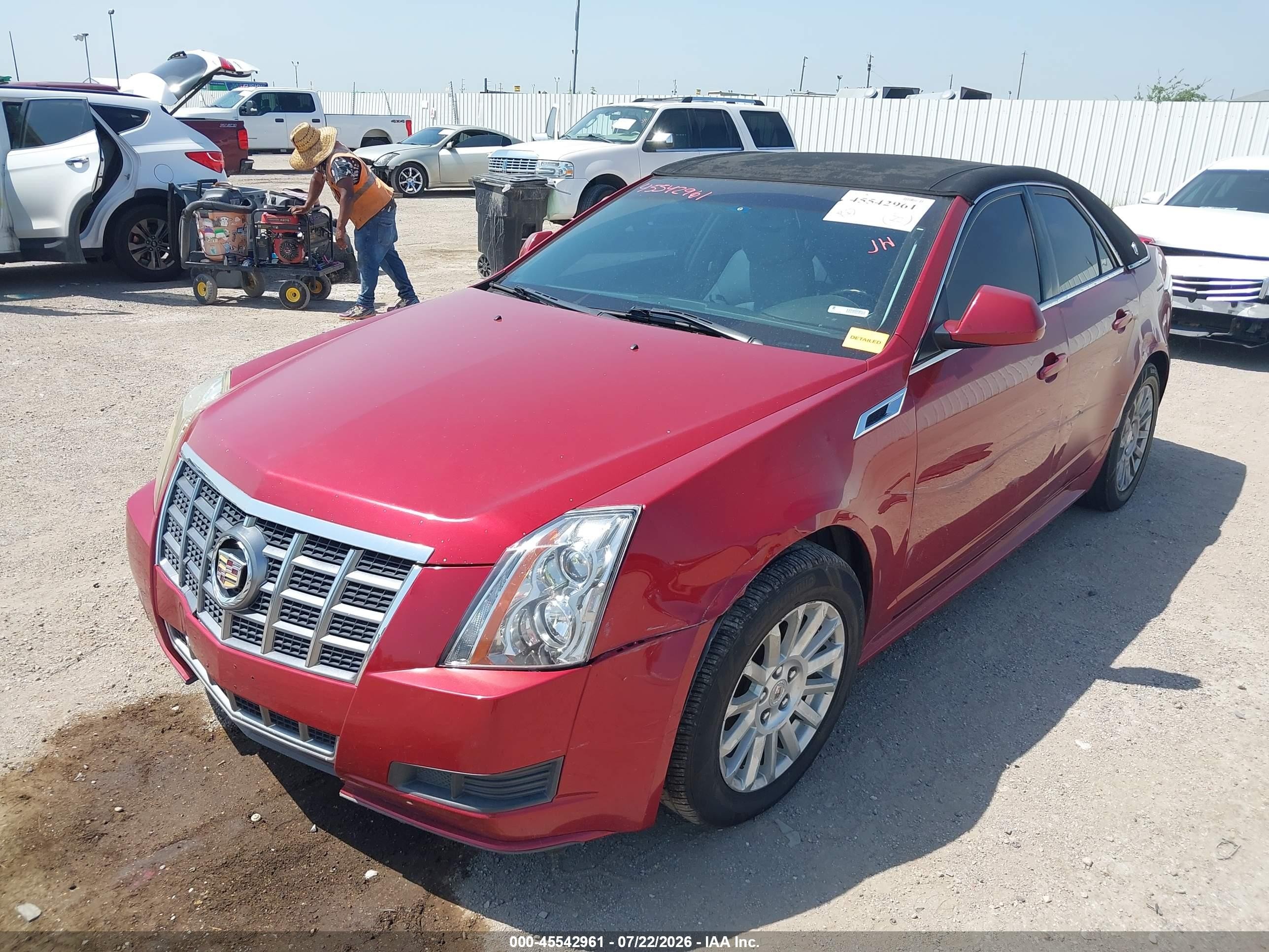 2012 Cadillac Cts Standard Красный vin: 1G6DA5E52C0108546