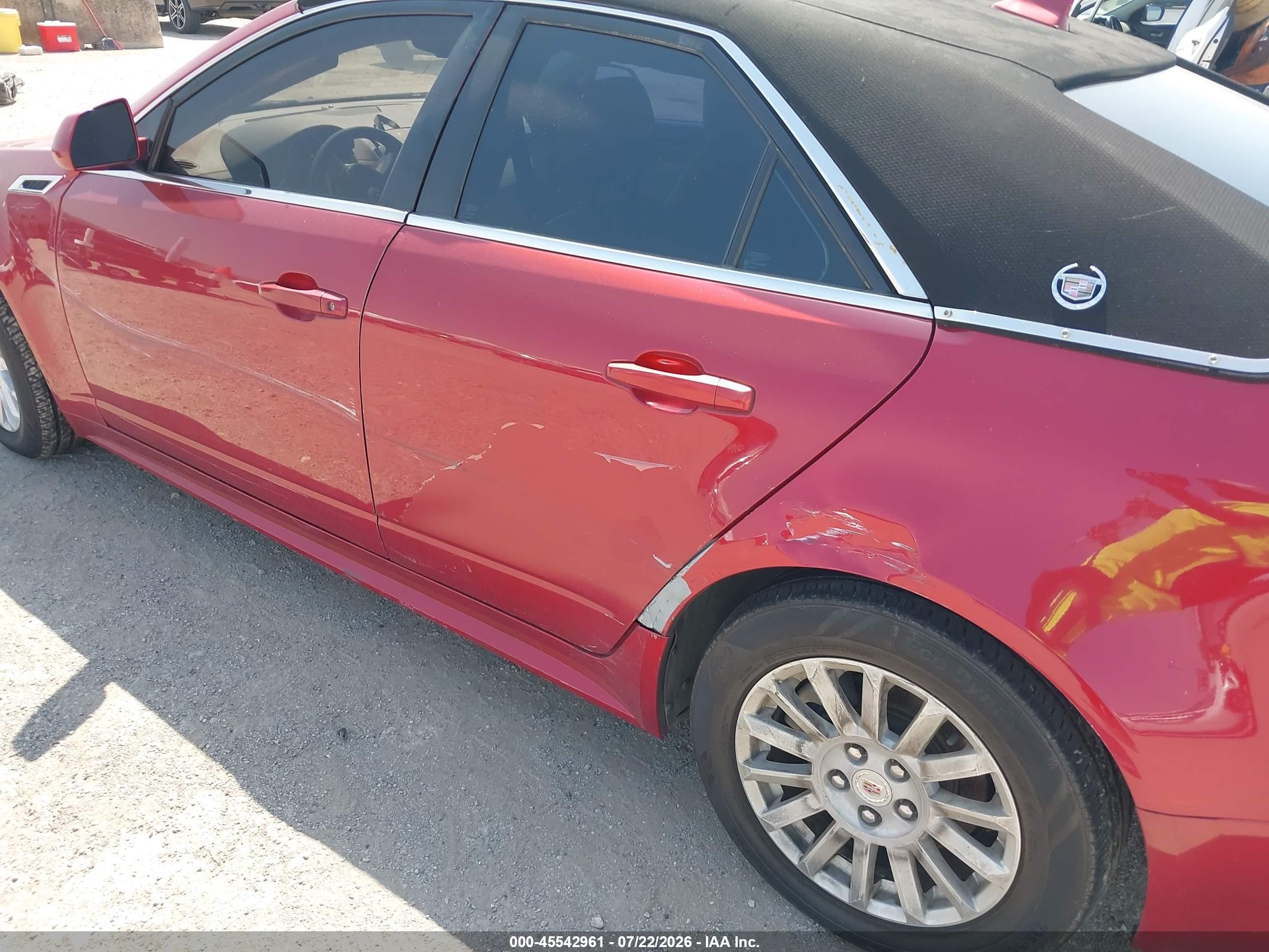 2012 Cadillac Cts Standard Красный vin: 1G6DA5E52C0108546