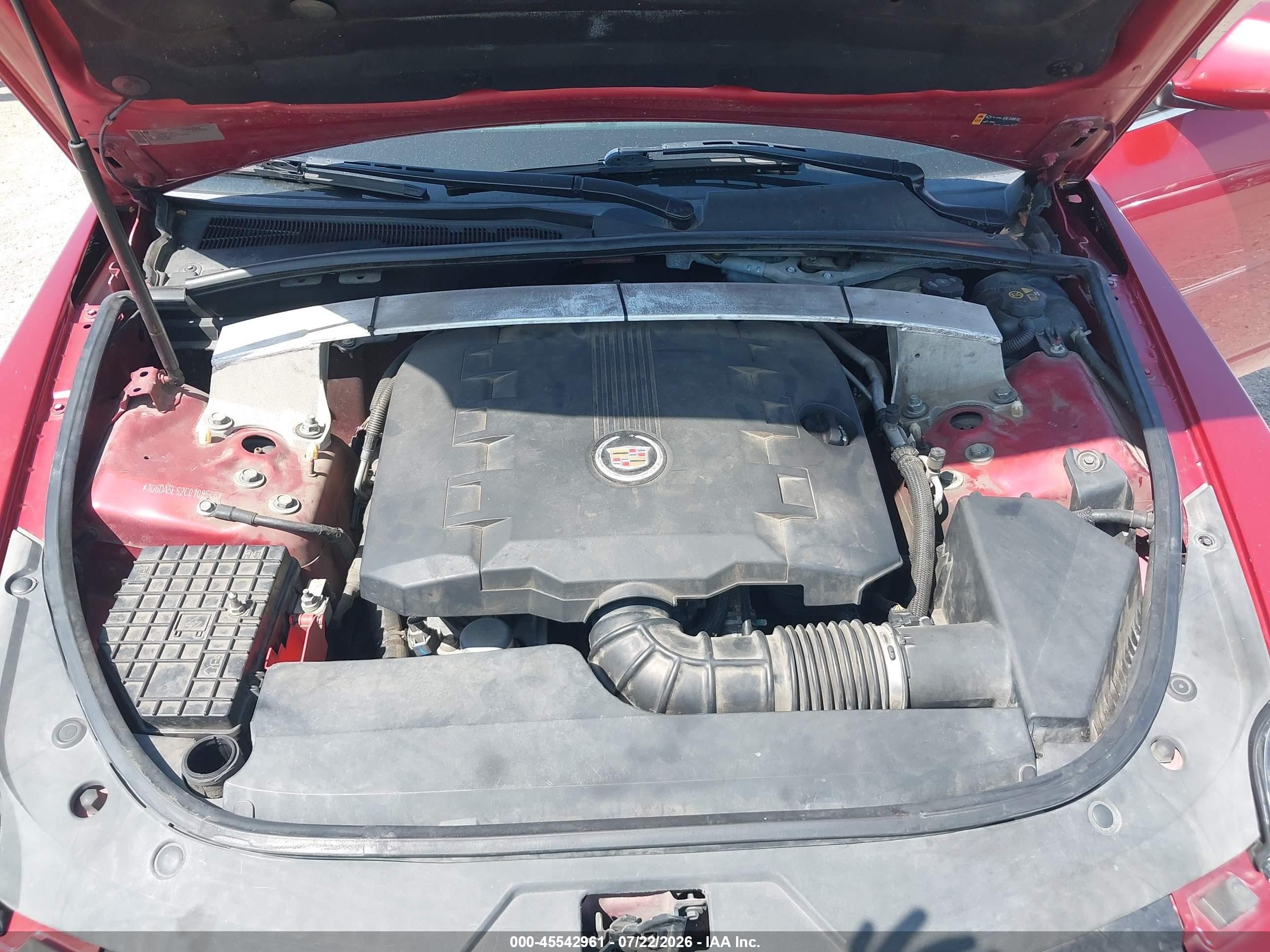 2012 Cadillac Cts Standard Красный vin: 1G6DA5E52C0108546