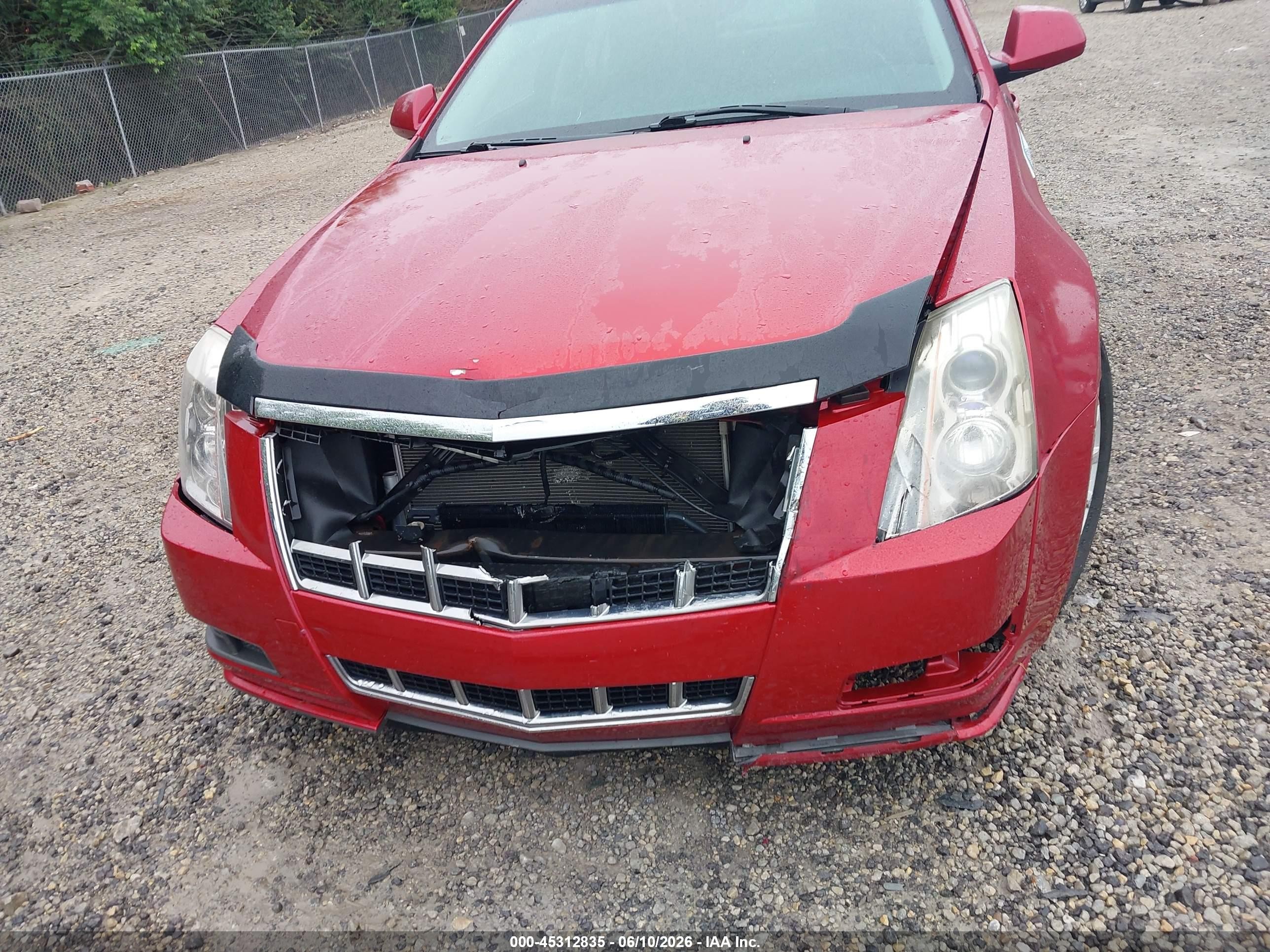 2012 Cadillac Cts Standard Red vin: 1G6DA5E56C0127987