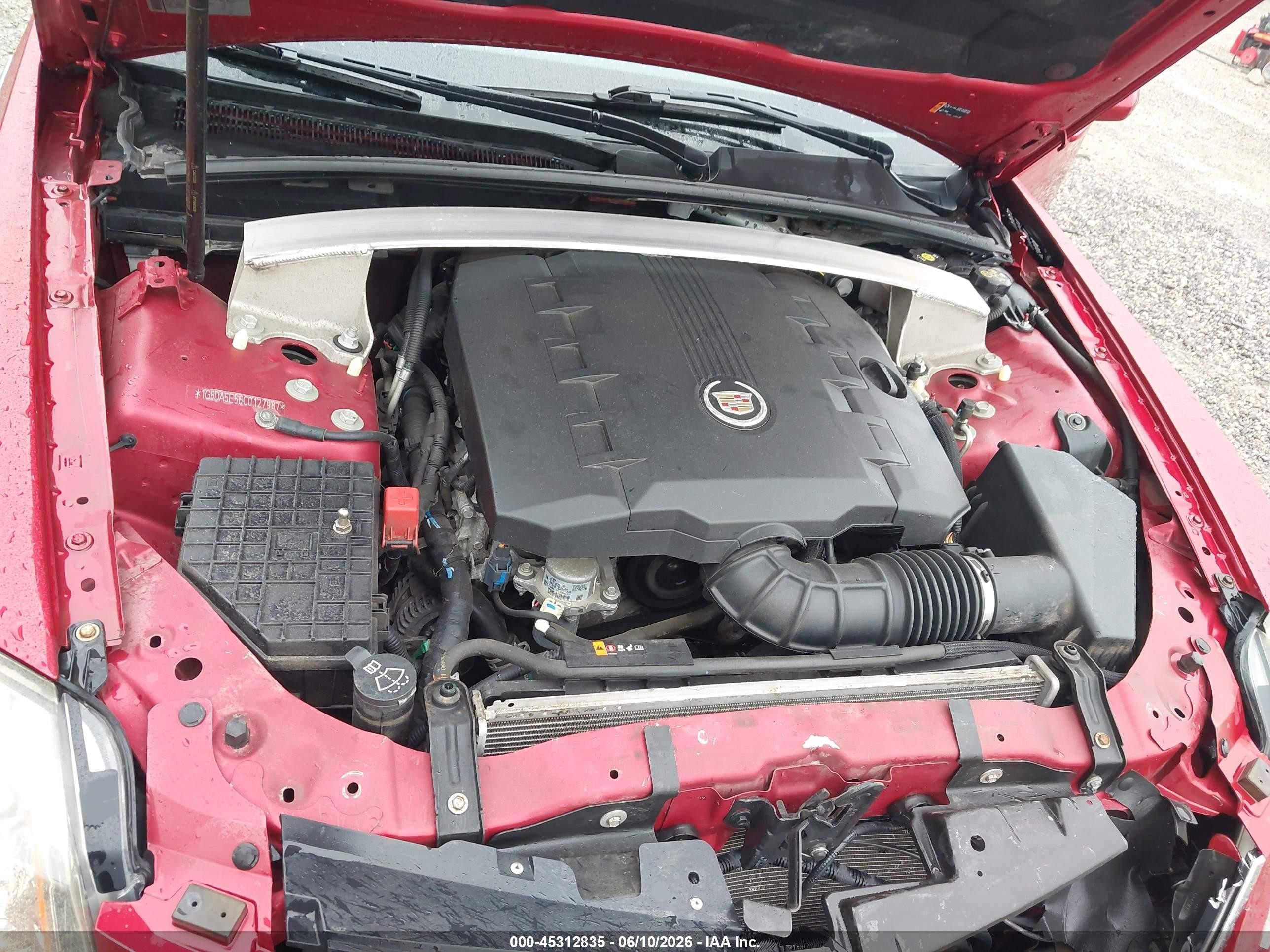 2012 Cadillac Cts Standard Red vin: 1G6DA5E56C0127987