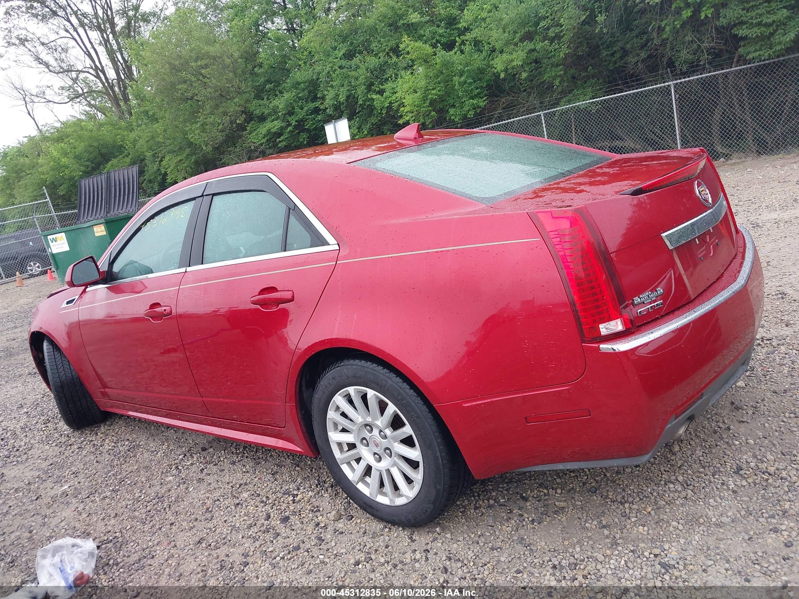 2012 Cadillac Cts Standard Red vin: 1G6DA5E56C0127987