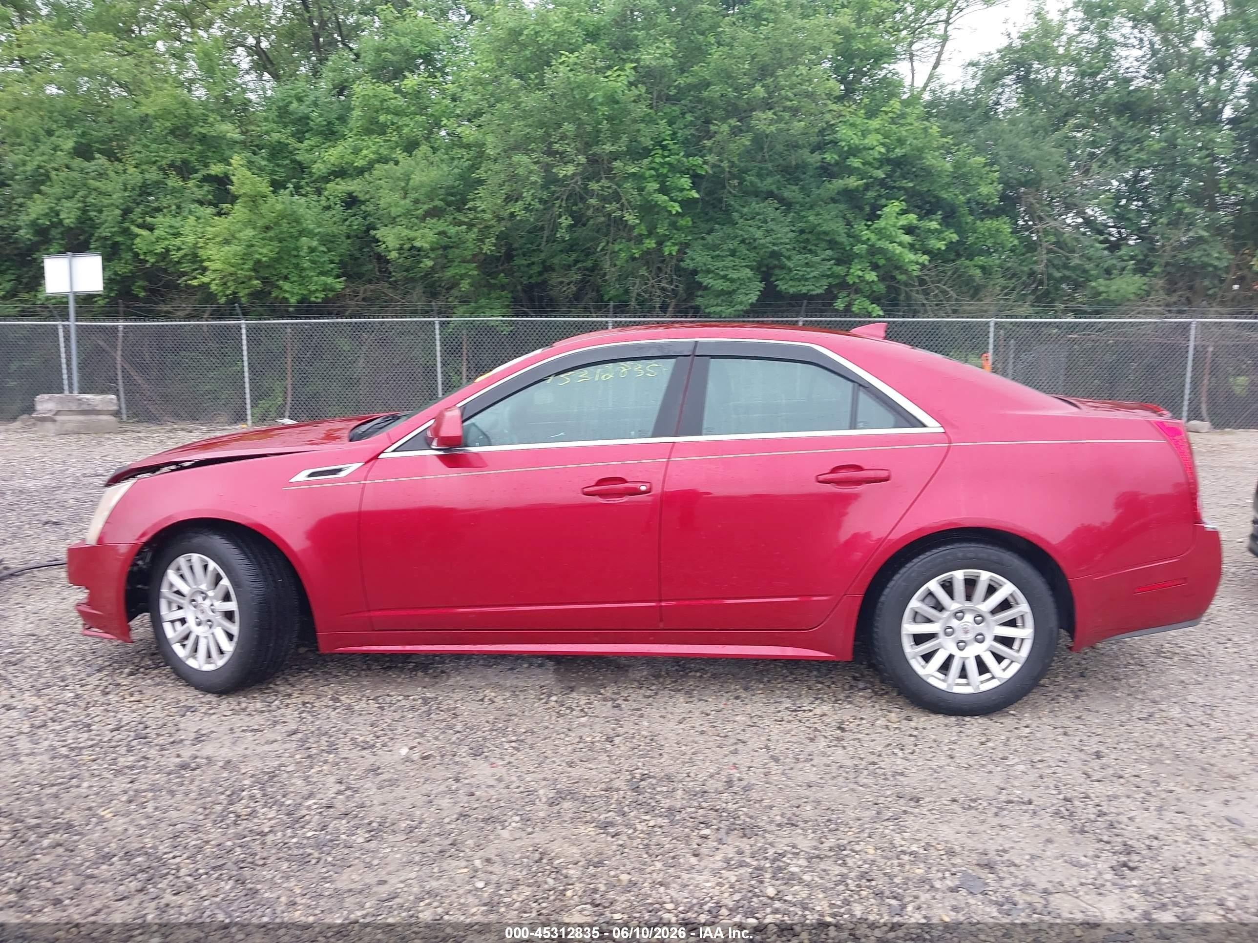 2012 Cadillac Cts Standard Red vin: 1G6DA5E56C0127987