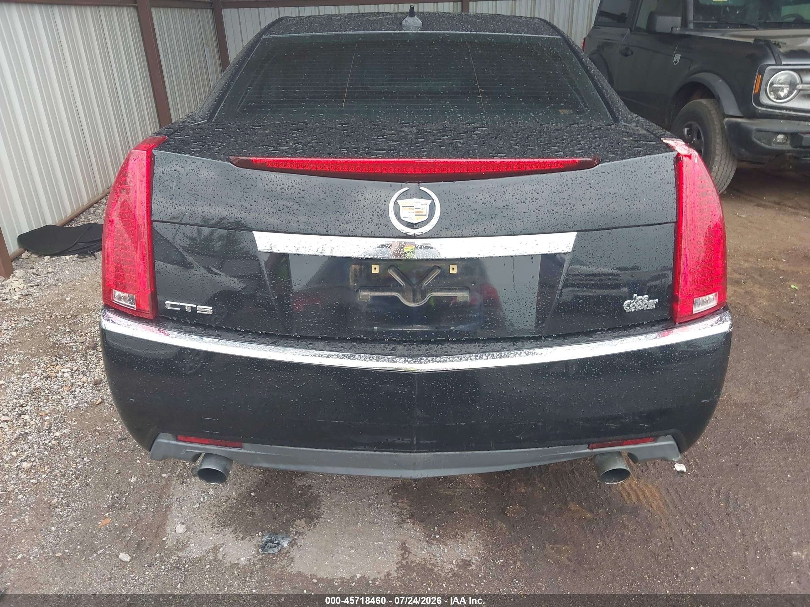 2010 Cadillac Cts   Black vin: 1G6DA5EG6A0127129