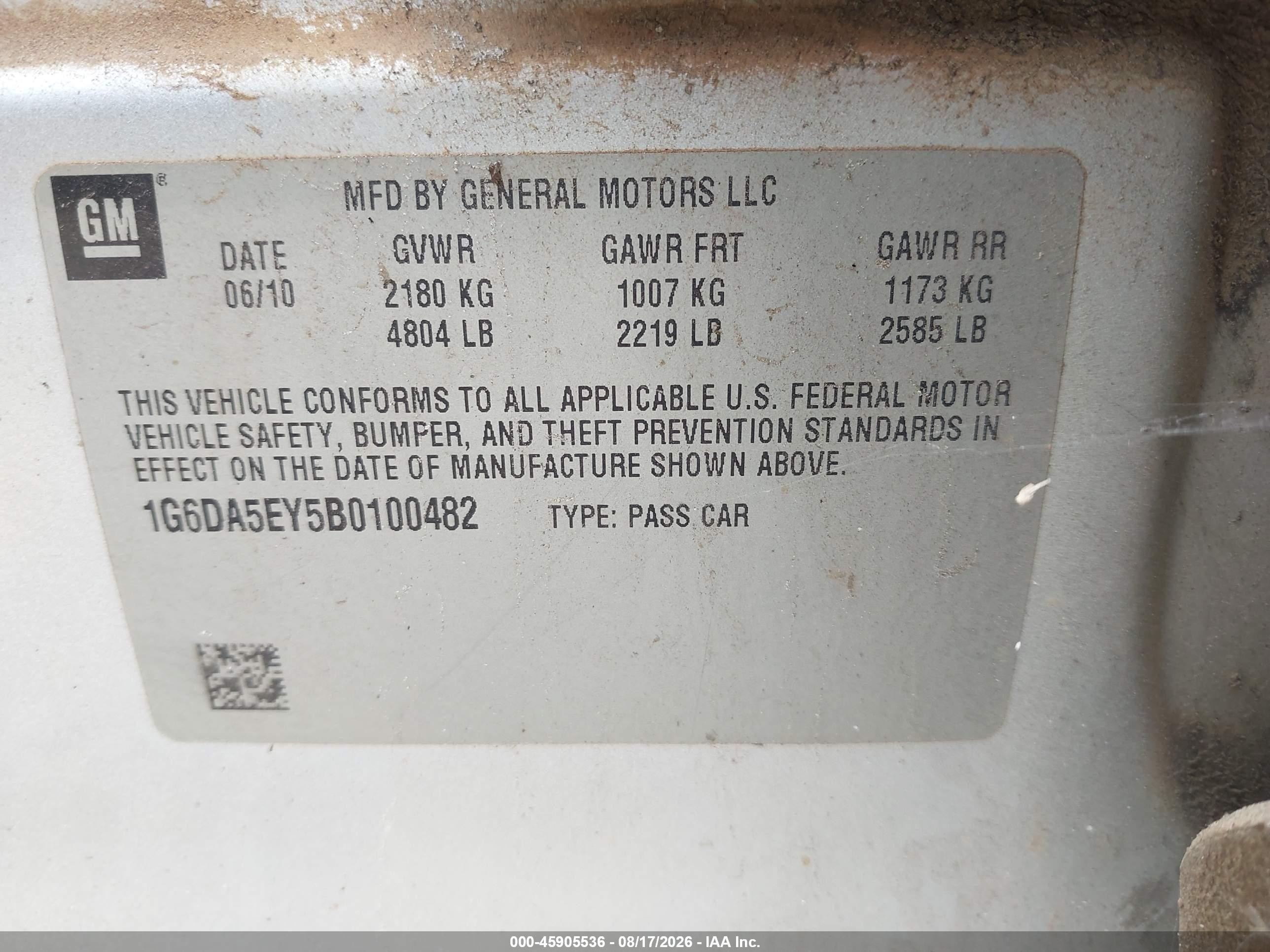 2011 Cadillac Cts   Silver vin: 1G6DA5EY5B0100482