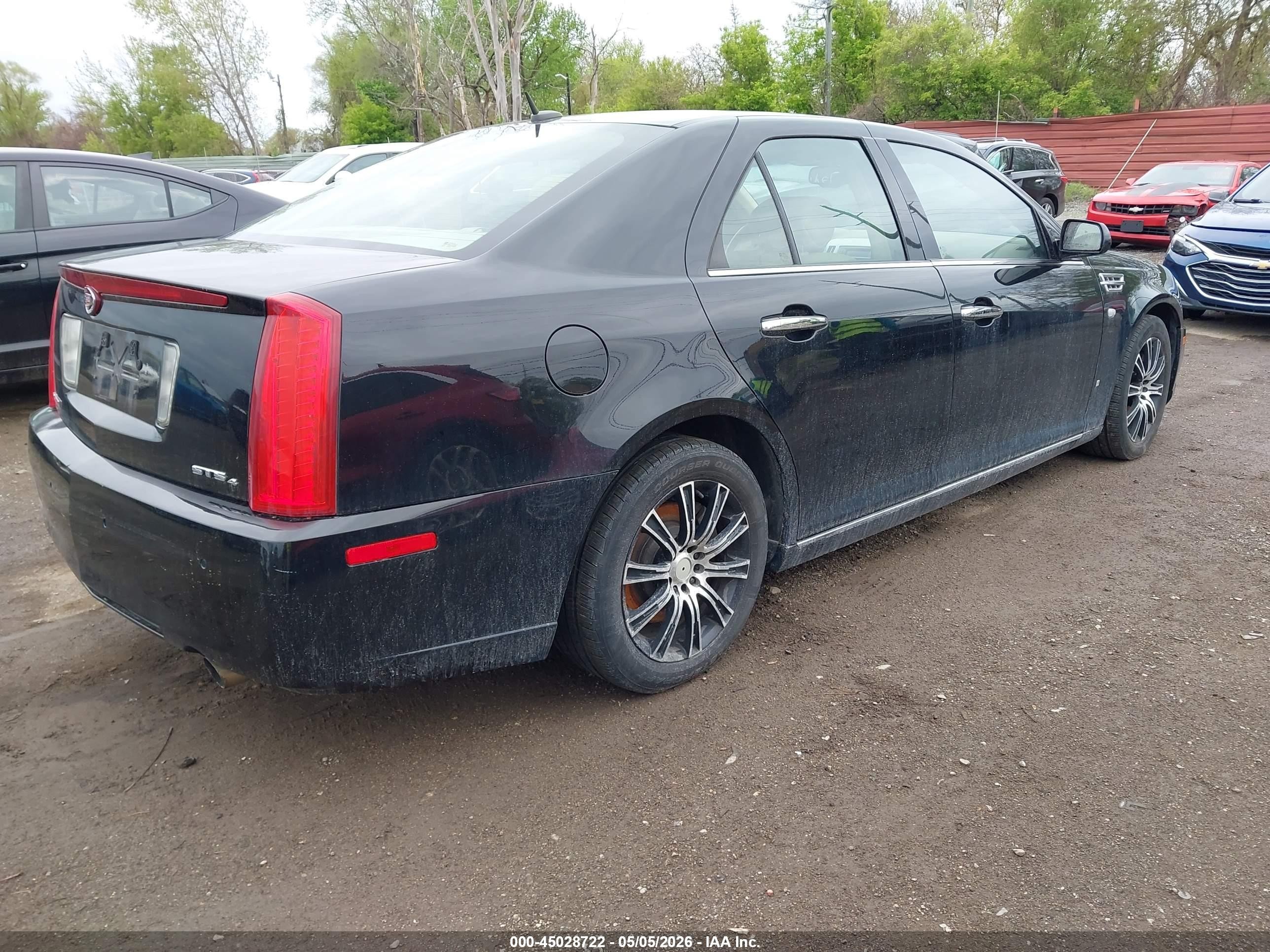 2008 Cadillac Sts V6 Черный vin: 1G6DA67V380207998