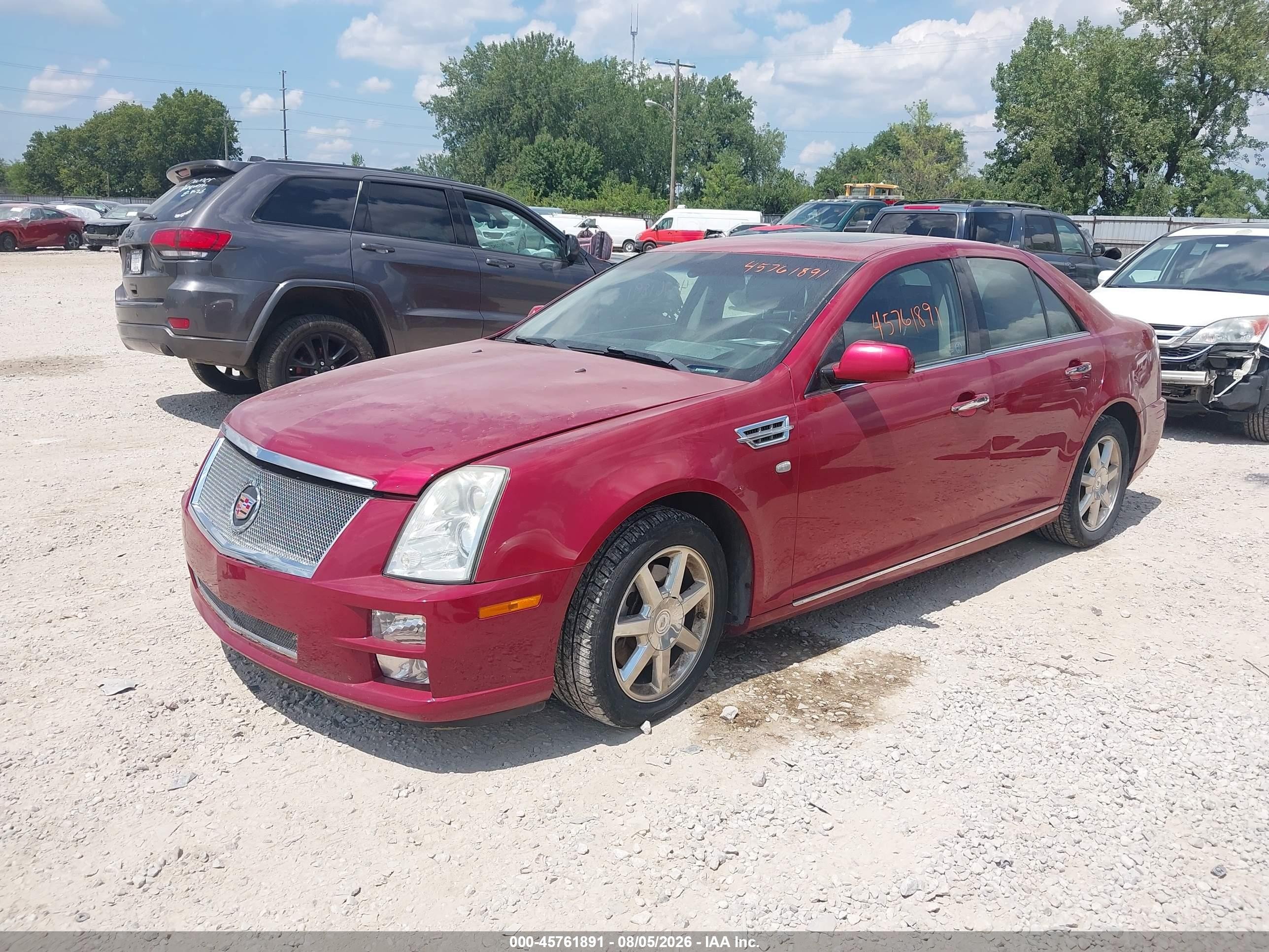 2008 Cadillac Sts Awd W/1sb Red vin: 1G6DA67V680136814