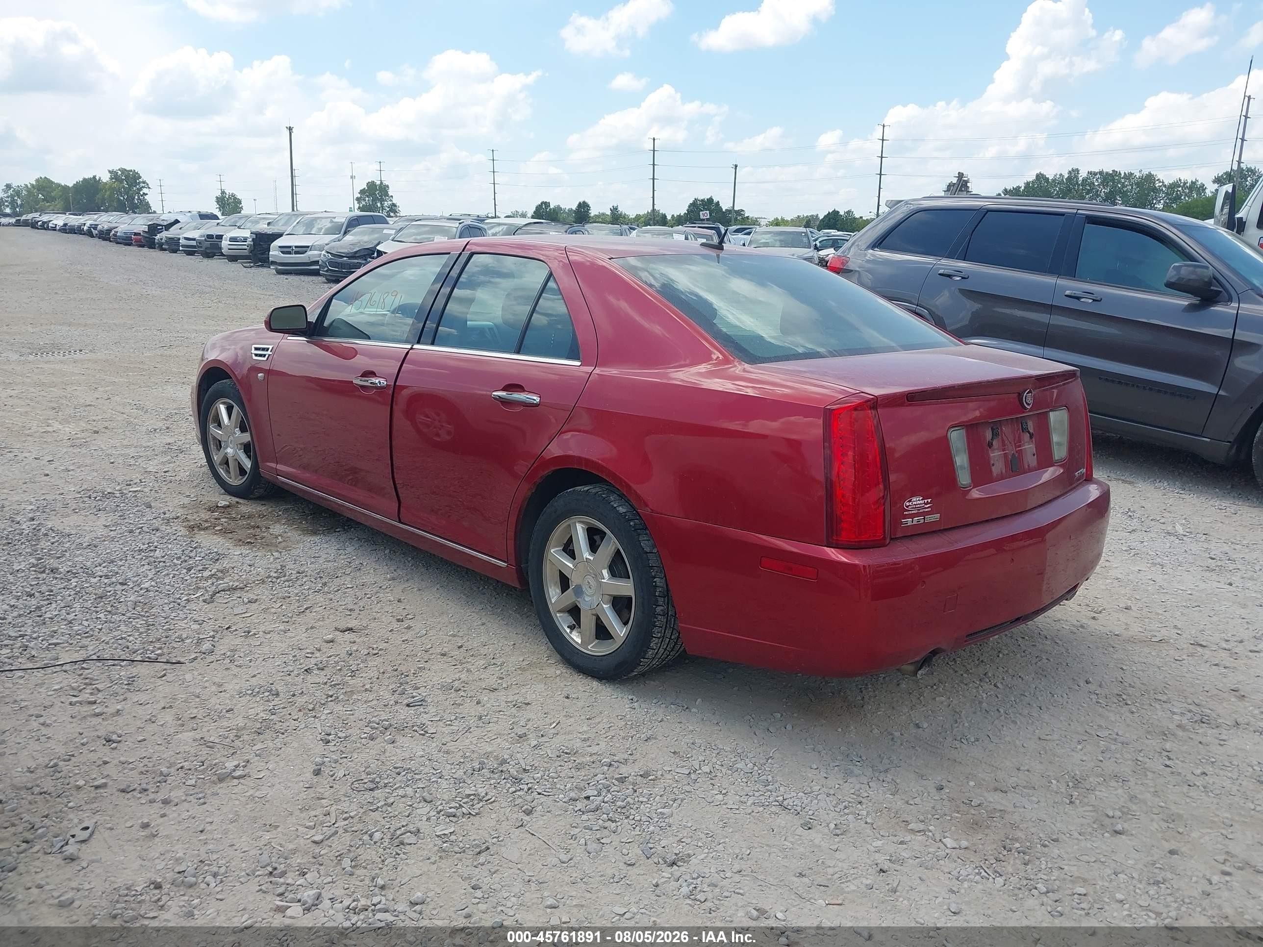 2008 Cadillac Sts Awd W/1sb Red vin: 1G6DA67V680136814