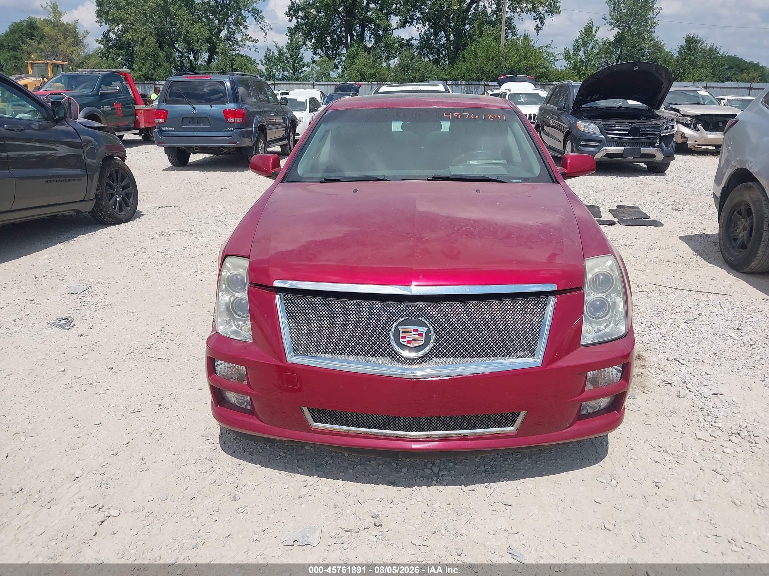 2008 Cadillac Sts Awd W/1sb Red vin: 1G6DA67V680136814