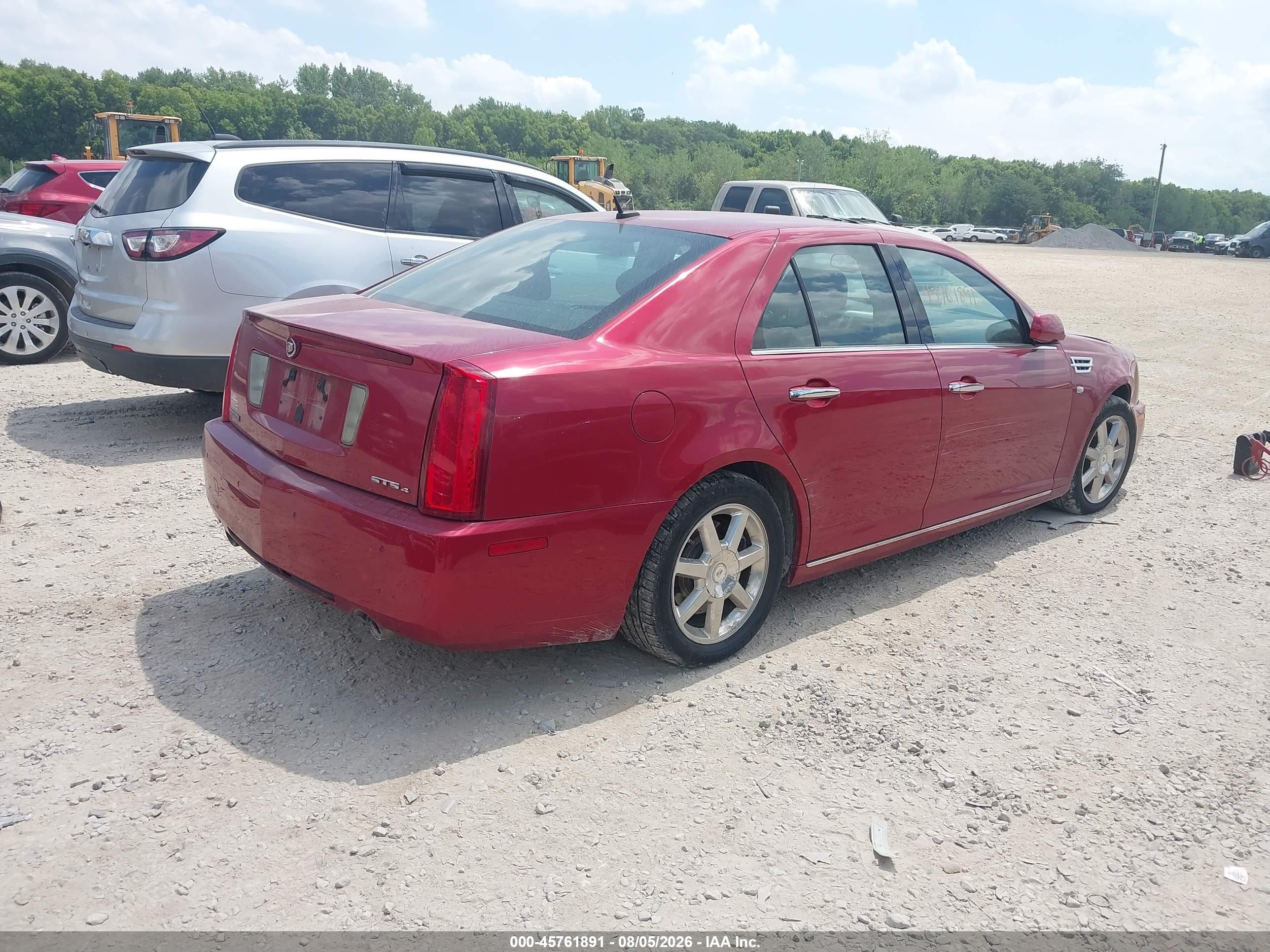 2008 Cadillac Sts Awd W/1sb Red vin: 1G6DA67V680136814