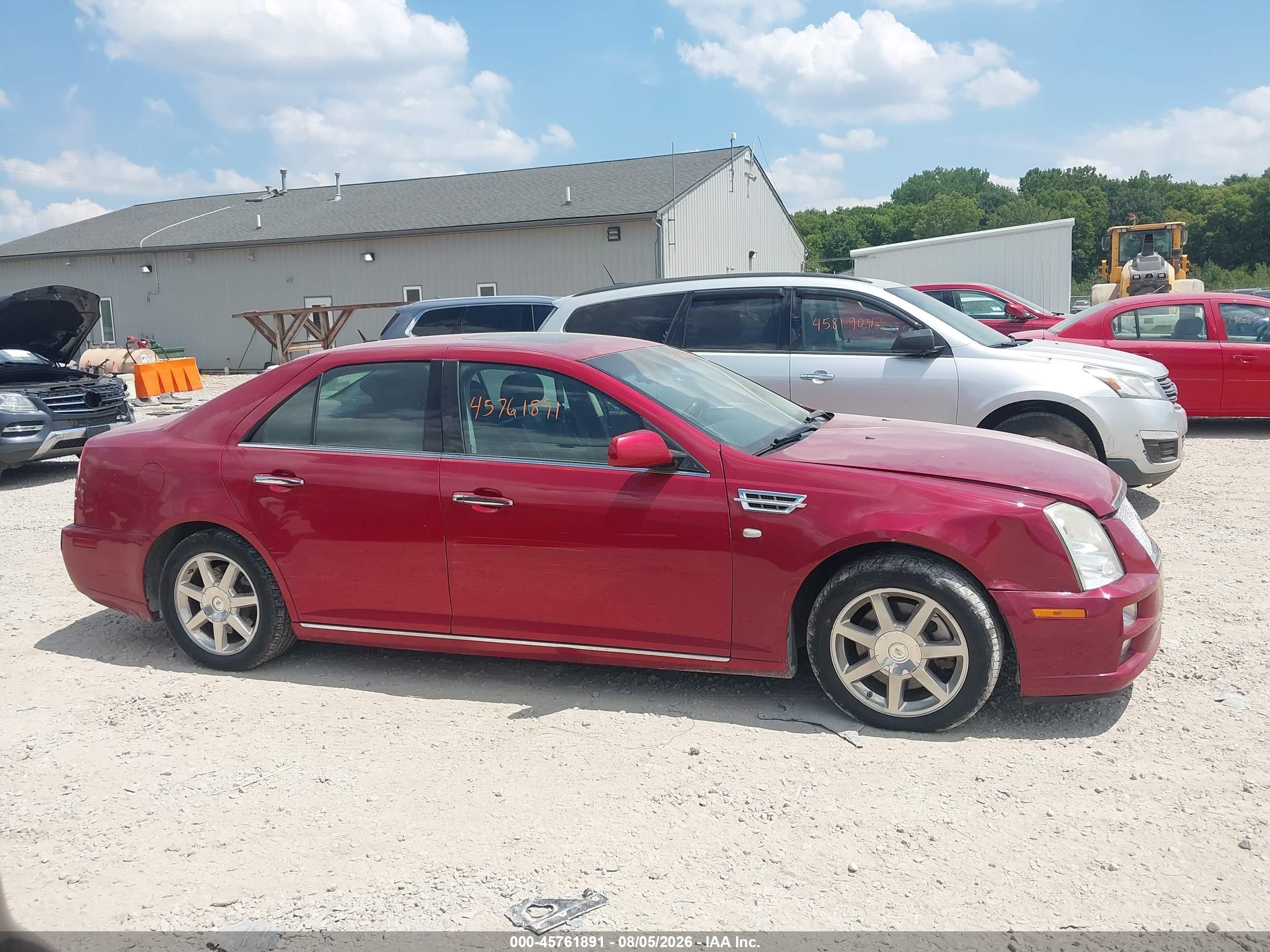 2008 Cadillac Sts Awd W/1sb Red vin: 1G6DA67V680136814
