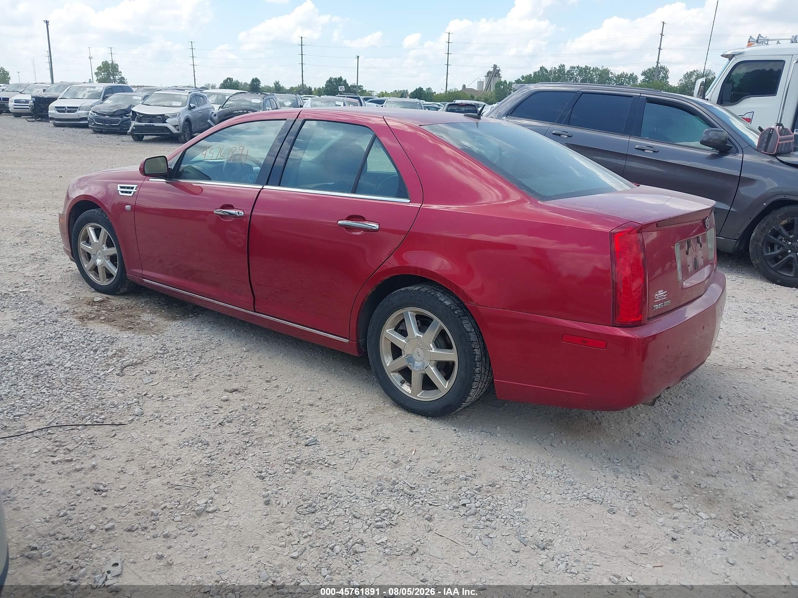 2008 Cadillac Sts Awd W/1sb Red vin: 1G6DA67V680136814