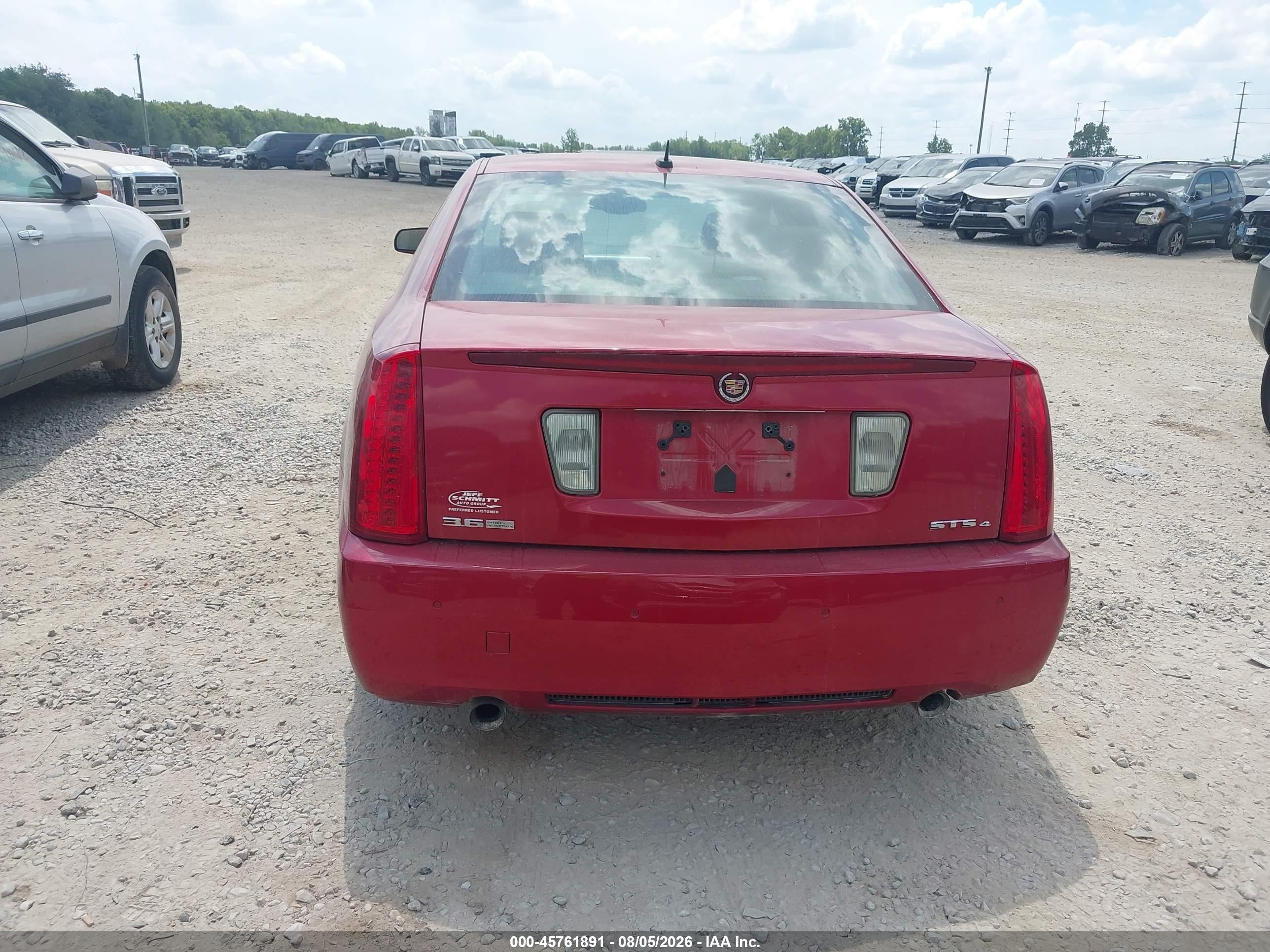 2008 Cadillac Sts Awd W/1sb Red vin: 1G6DA67V680136814