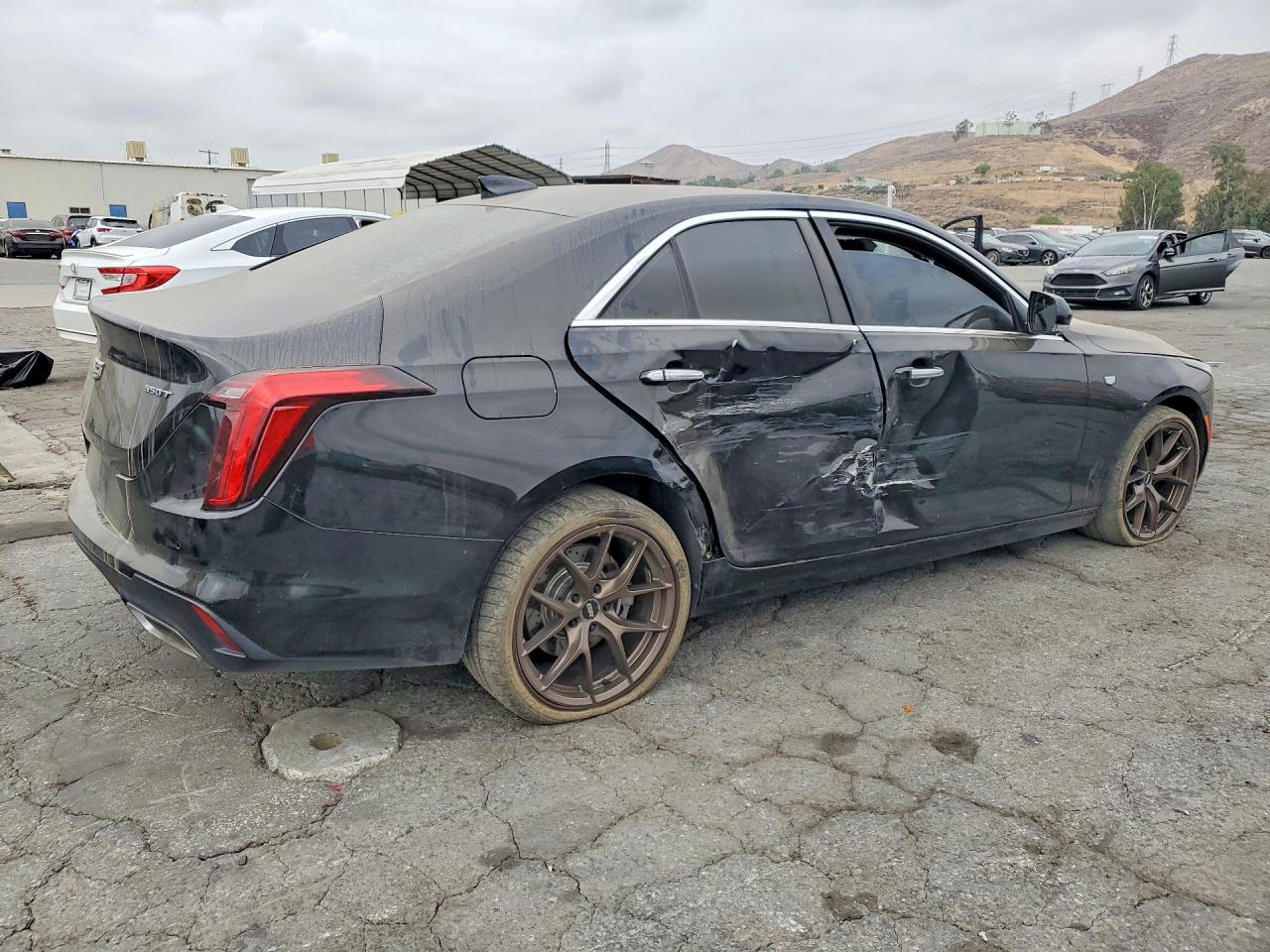 2021 Cadillac Ct4 Premium Luxury Black vin: 1G6DB5RK5M0111178
