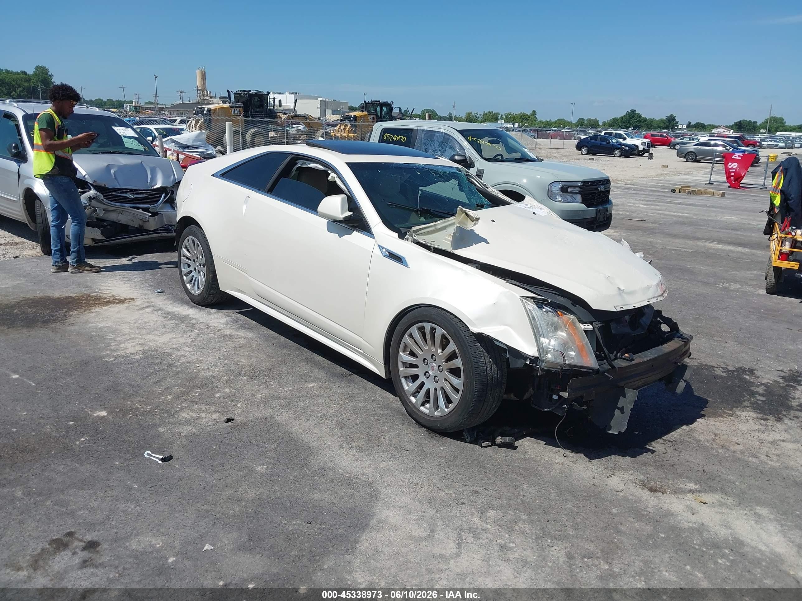 2014 Cadillac Cts Performance White vin: 1G6DC1E36E0107937
