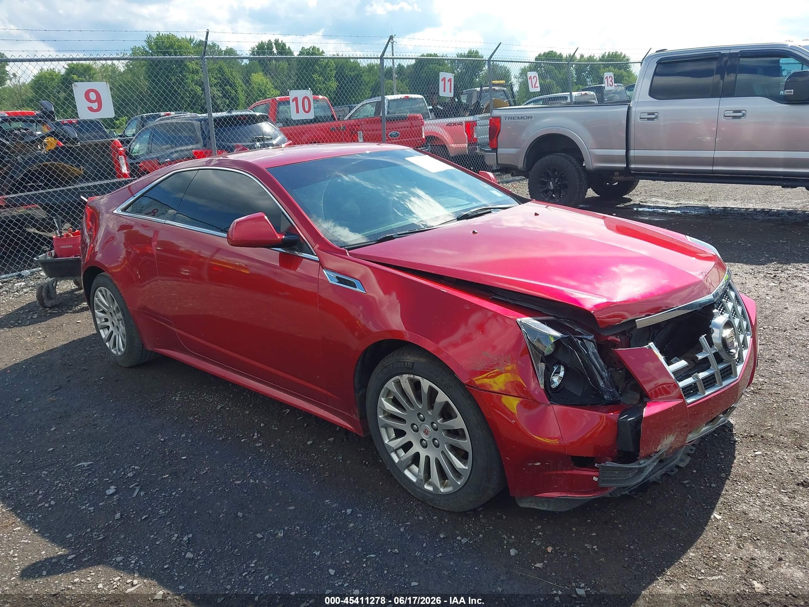 2013 Cadillac Cts Standard Red vin: 1G6DC1E37D0149242