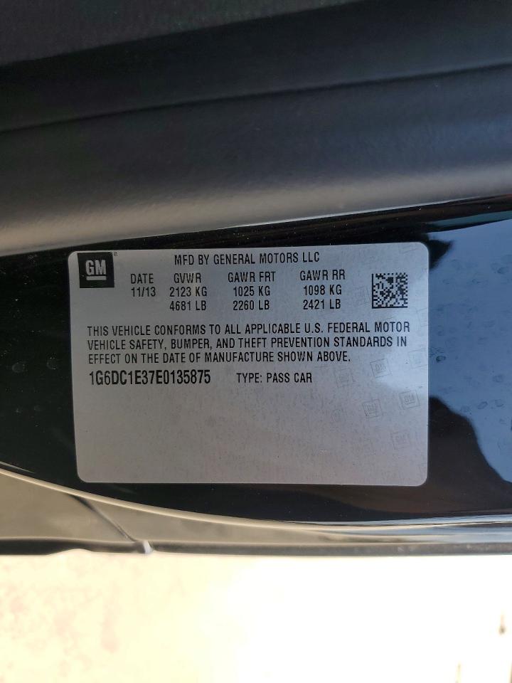 2014 Cadillac Cts Performance Collection Black vin: 1G6DC1E37E0135875