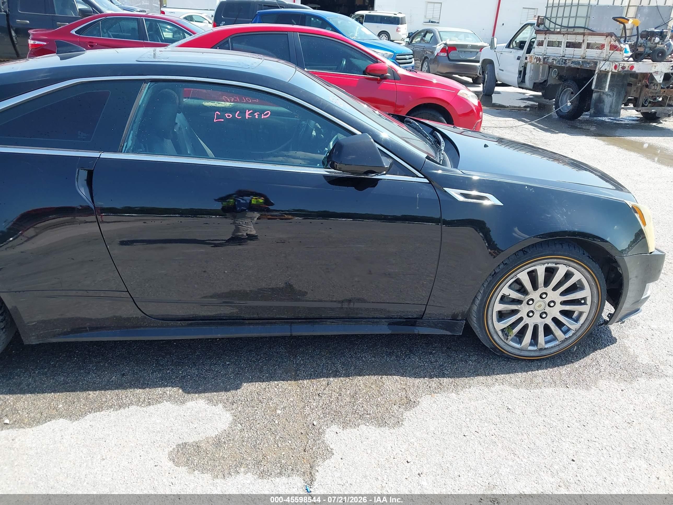 2014 Cadillac Cts Performance Black vin: 1G6DC1E3XE0103440