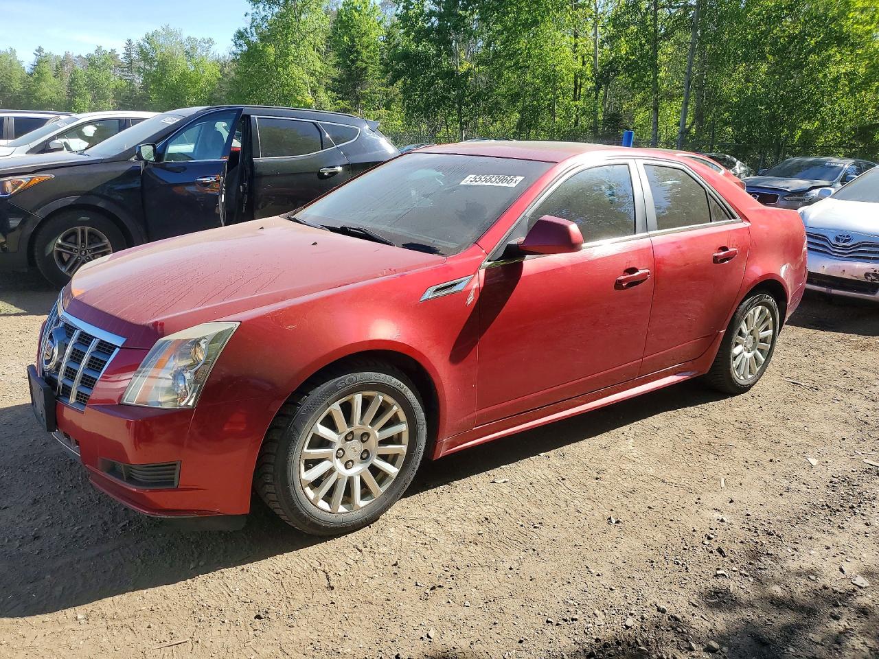 2012 Cadillac Cts Red vin: 1G6DC5E50C0137263