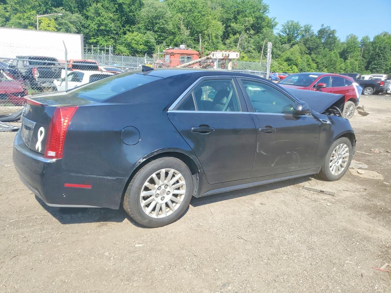 2012 Cadillac Cts Черный vin: 1G6DC5E50C0144360