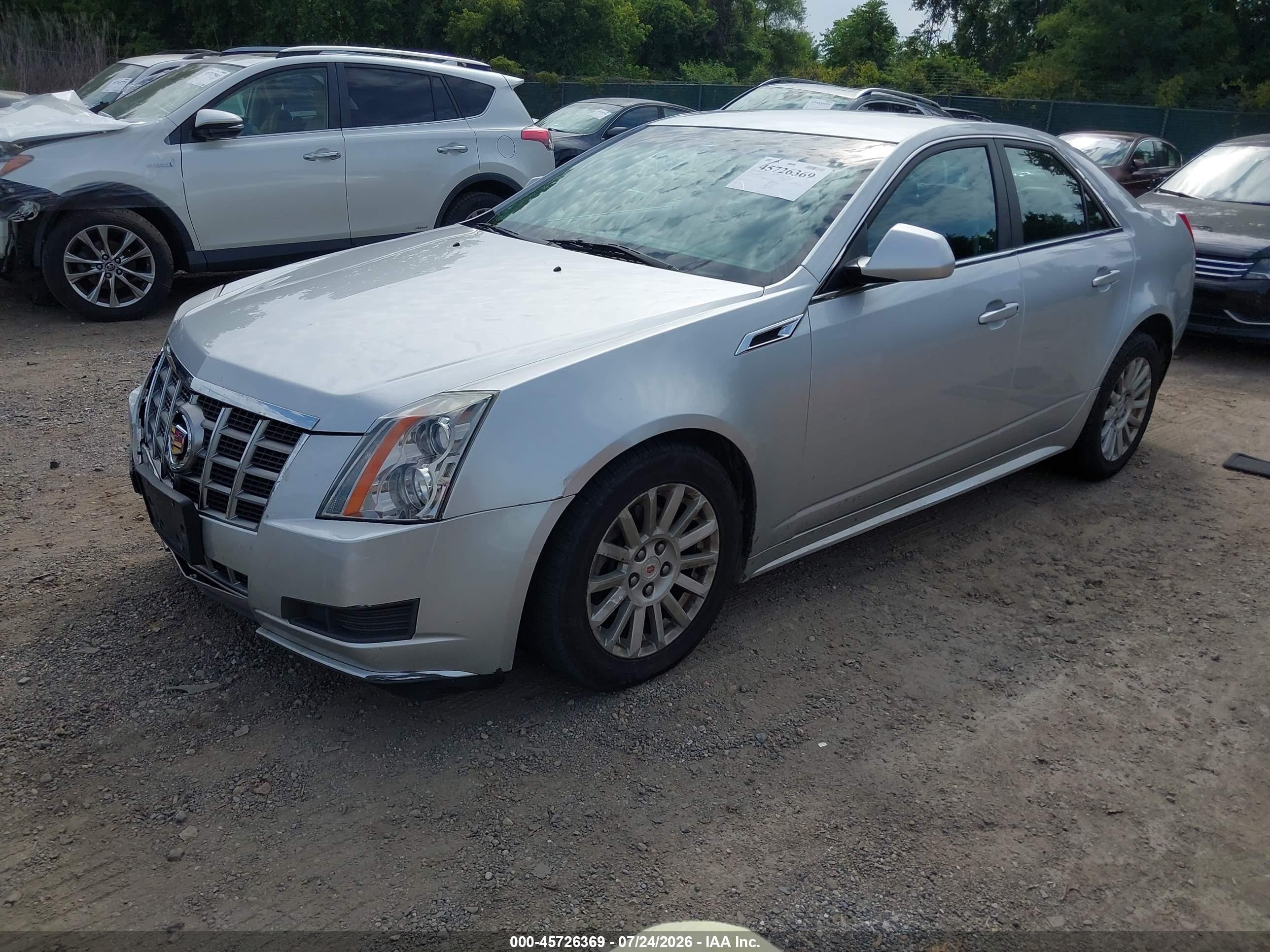 2012 Cadillac Cts Standard Silver vin: 1G6DC5E53C0117413