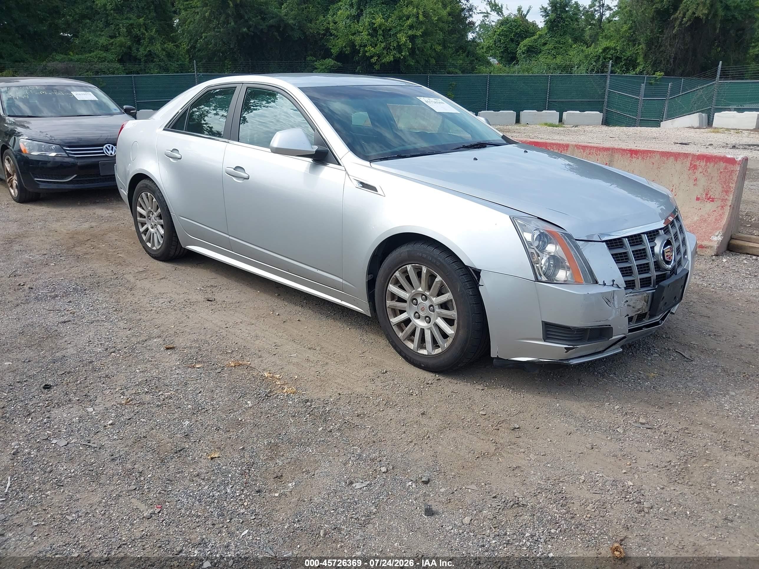 2012 Cadillac Cts Standard Silver vin: 1G6DC5E53C0117413