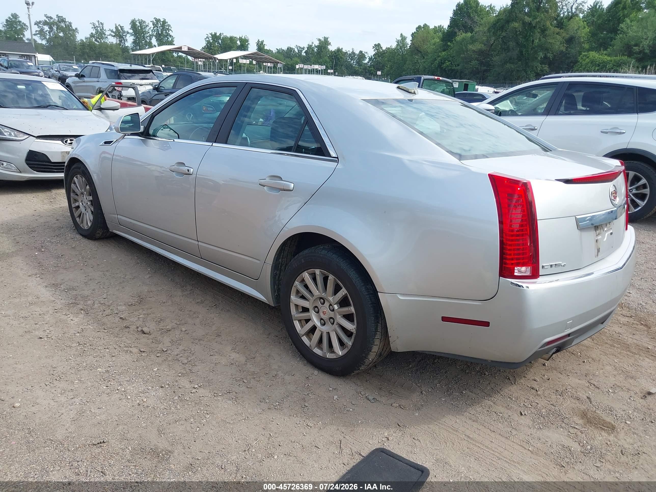 2012 Cadillac Cts Standard Silver vin: 1G6DC5E53C0117413