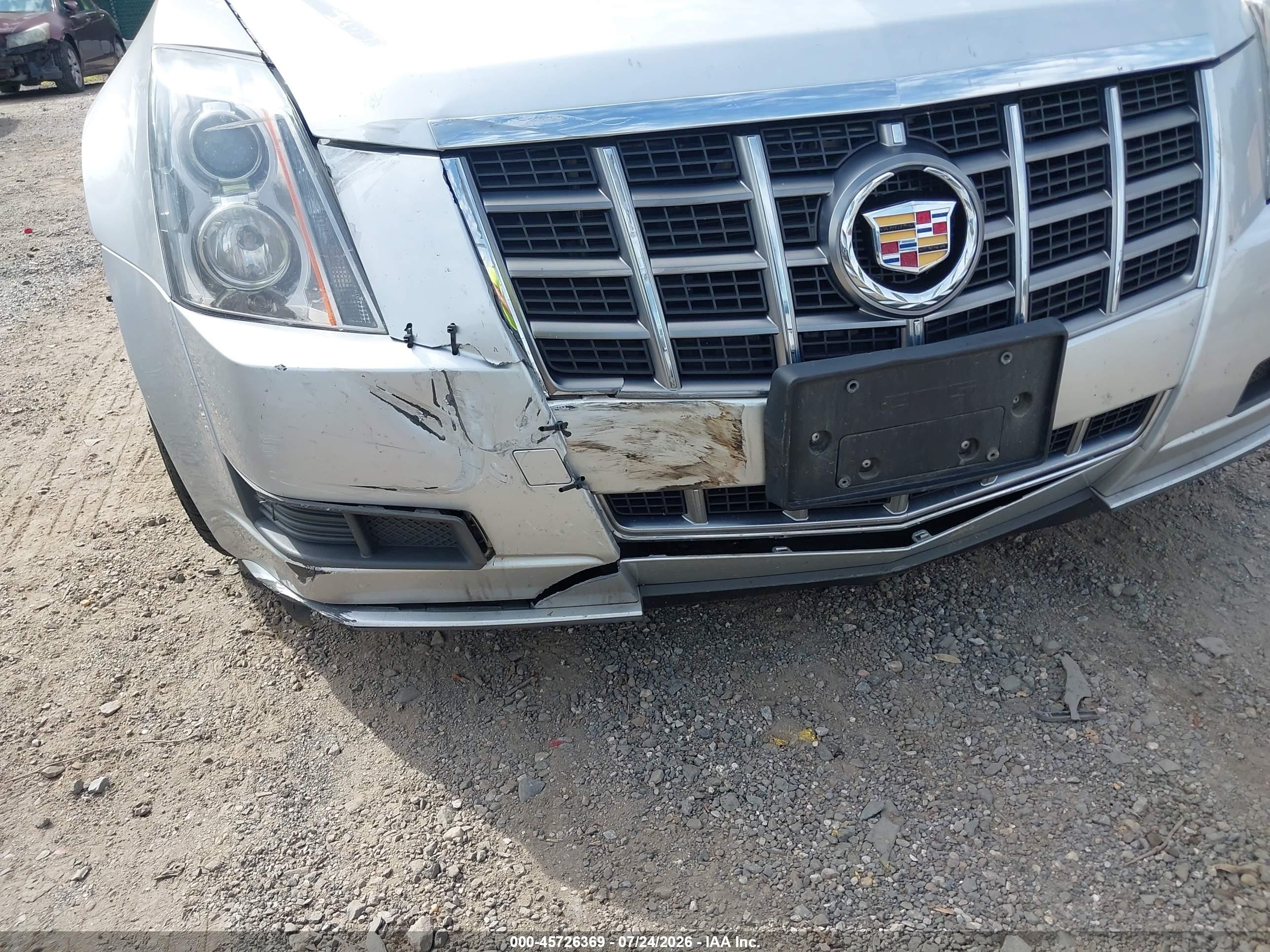 2012 Cadillac Cts Standard Silver vin: 1G6DC5E53C0117413