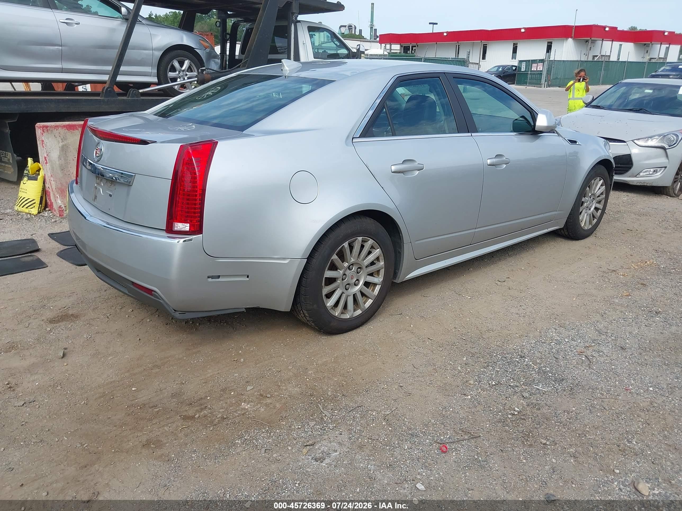 2012 Cadillac Cts Standard Silver vin: 1G6DC5E53C0117413