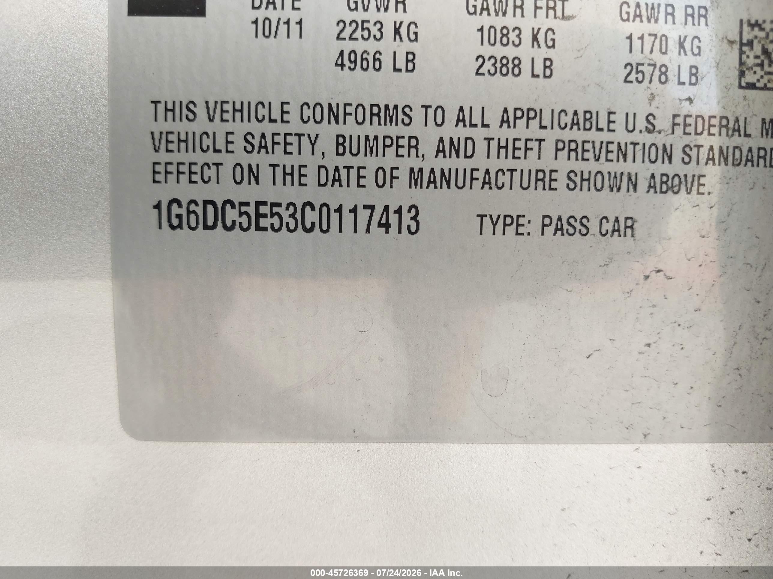 2012 Cadillac Cts Standard Silver vin: 1G6DC5E53C0117413