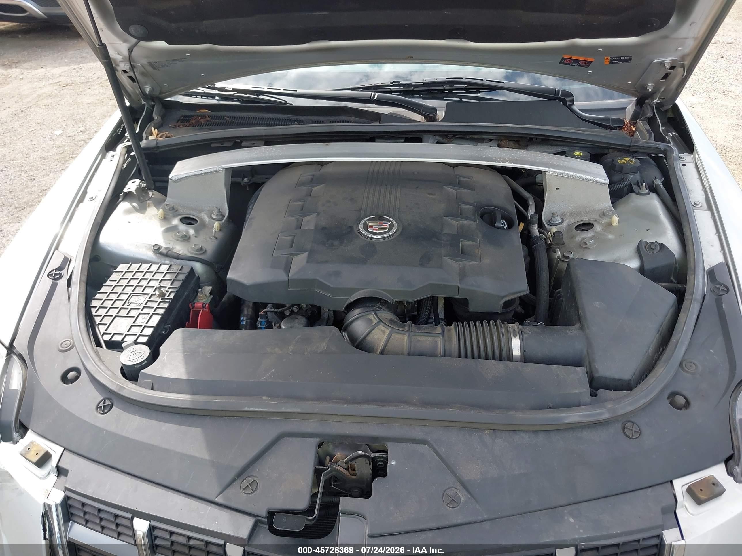 2012 Cadillac Cts Standard Silver vin: 1G6DC5E53C0117413