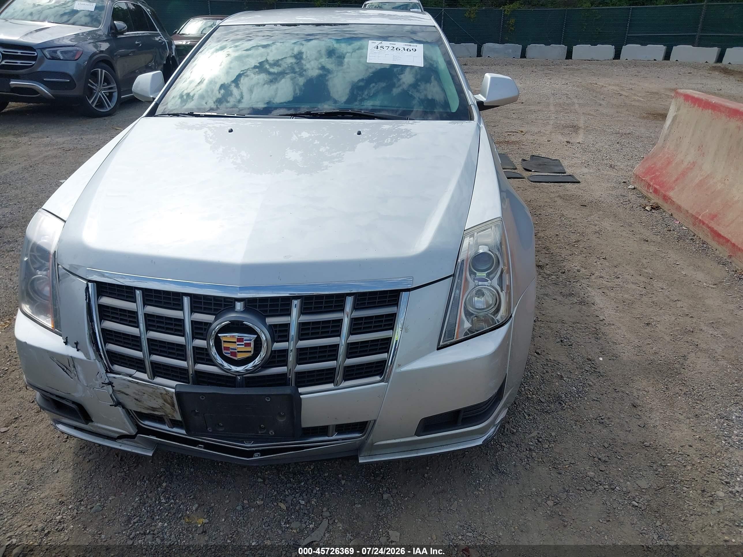2012 Cadillac Cts Standard Silver vin: 1G6DC5E53C0117413