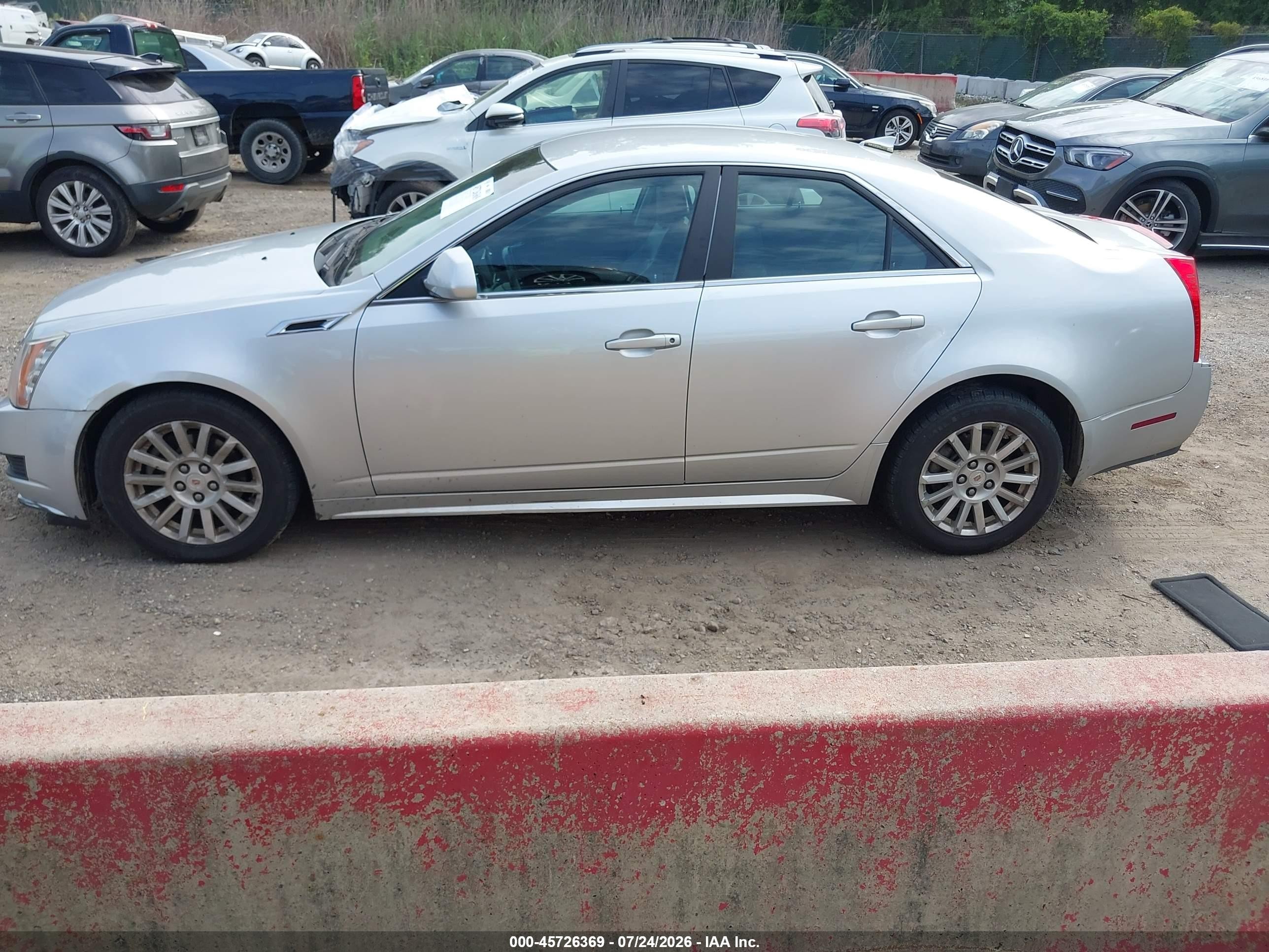 2012 Cadillac Cts Standard Silver vin: 1G6DC5E53C0117413