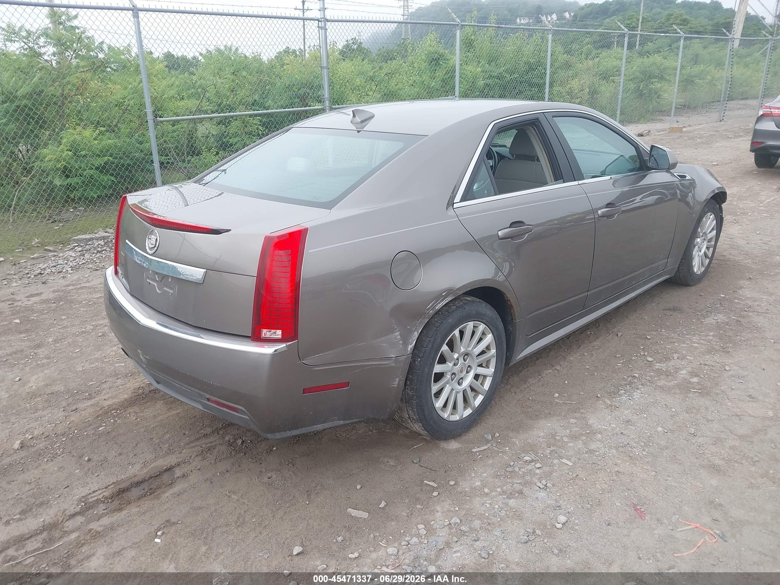 2012 Cadillac Cts Standard Brown vin: 1G6DC5E56C0141673