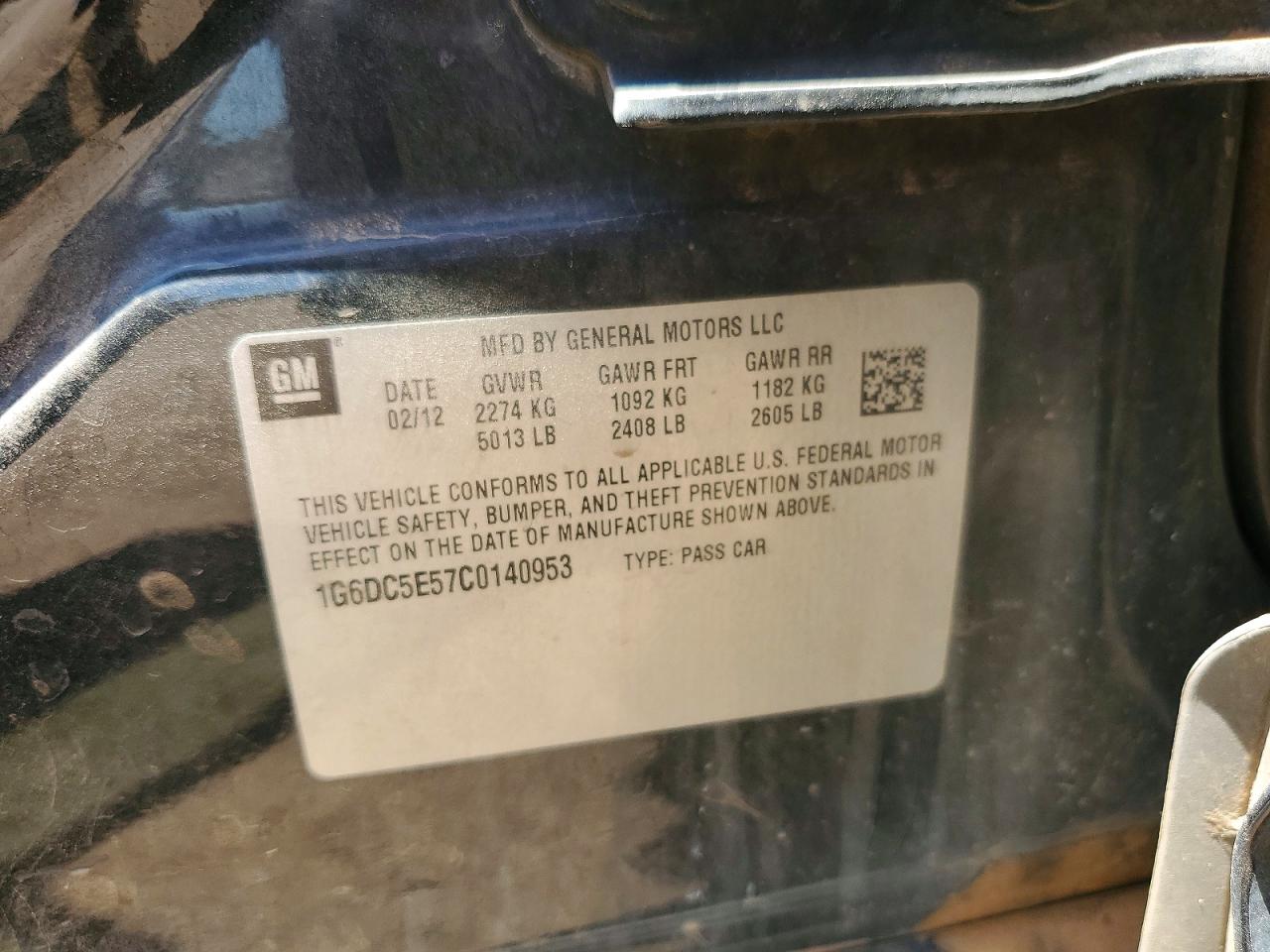 2012 Cadillac Cts Black vin: 1G6DC5E57C0140953