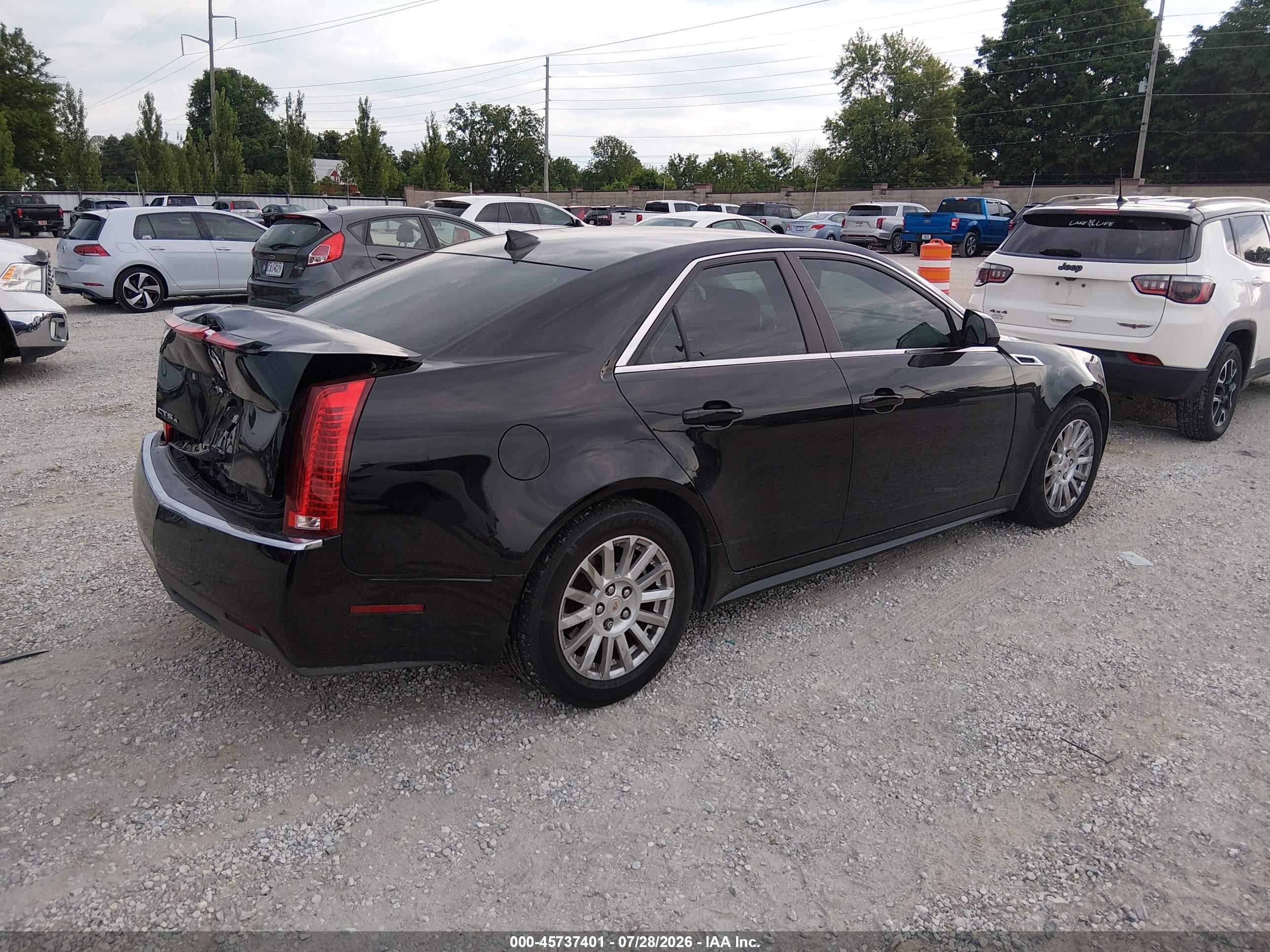 2012 Cadillac Cts Standard Black vin: 1G6DC5E57C0156943