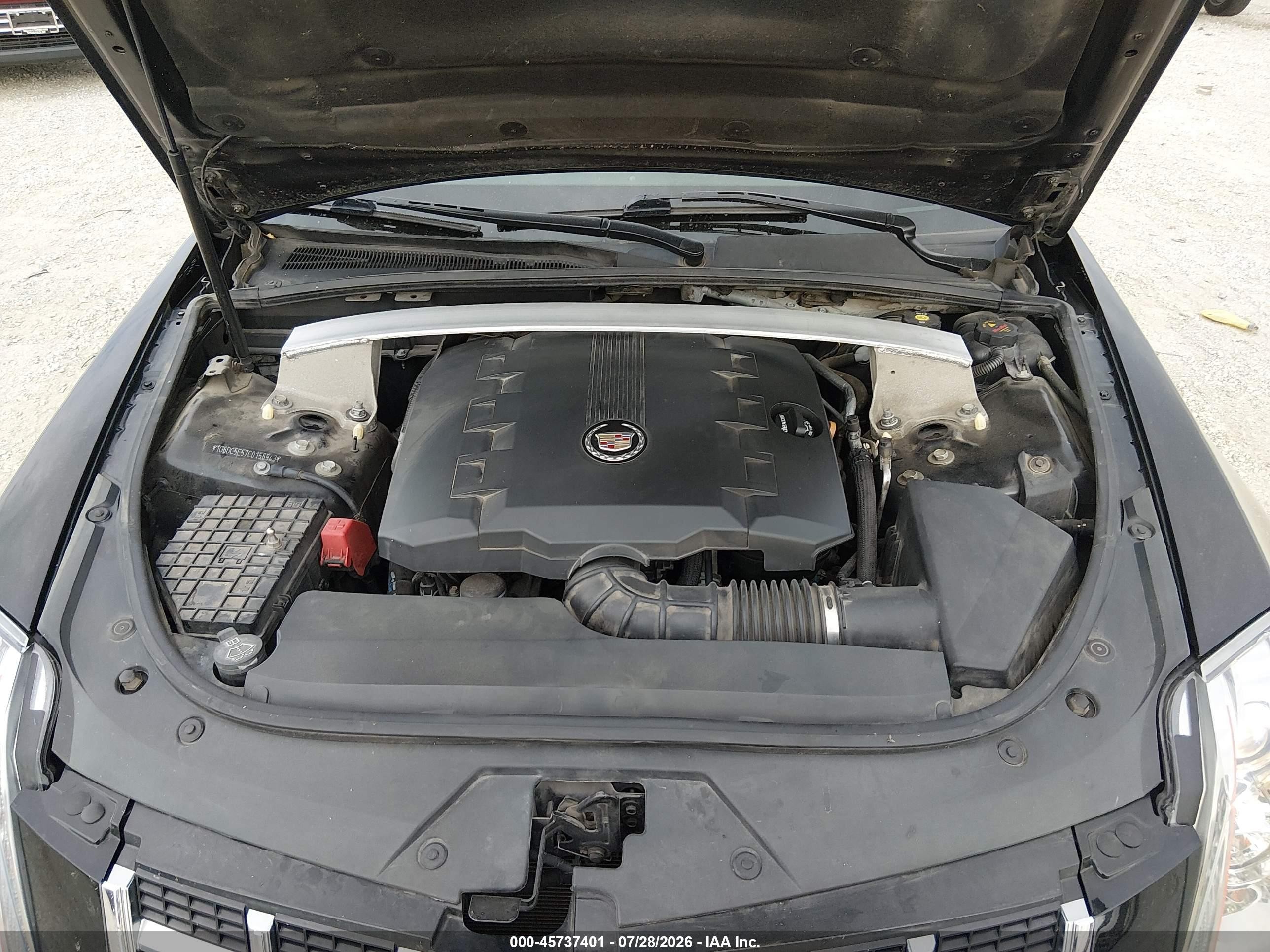 2012 Cadillac Cts Standard Black vin: 1G6DC5E57C0156943