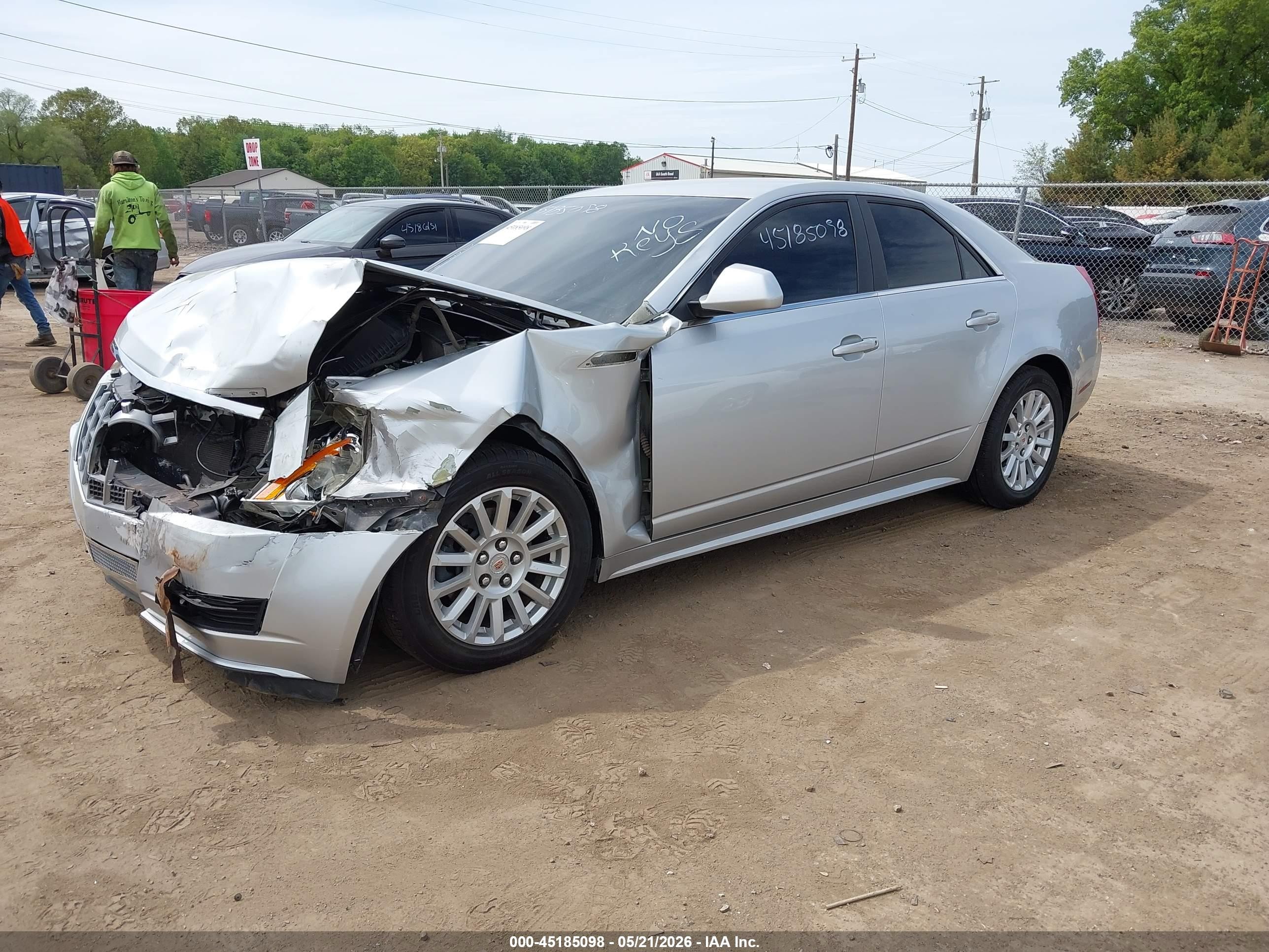 2012 Cadillac Cts Standard Silver vin: 1G6DC5E5XC0107834