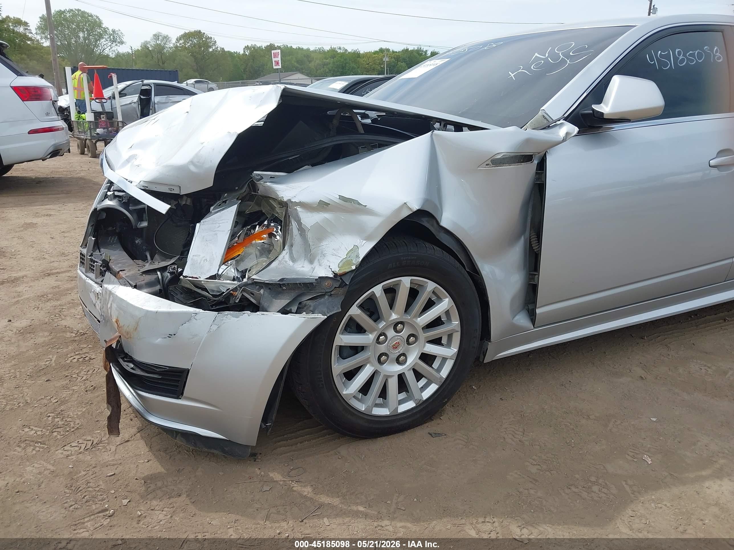 2012 Cadillac Cts Standard Silver vin: 1G6DC5E5XC0107834