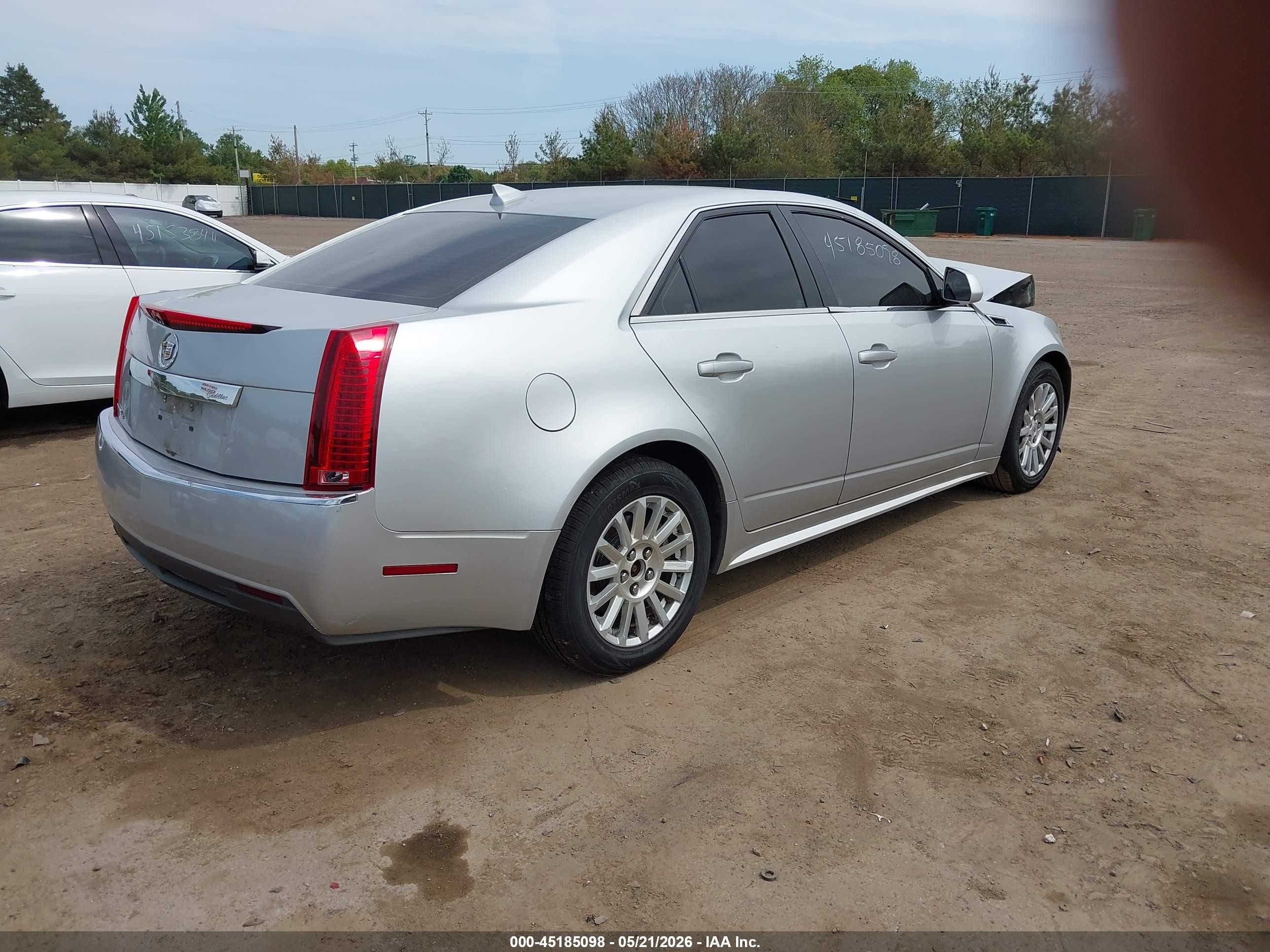 2012 Cadillac Cts Standard Silver vin: 1G6DC5E5XC0107834