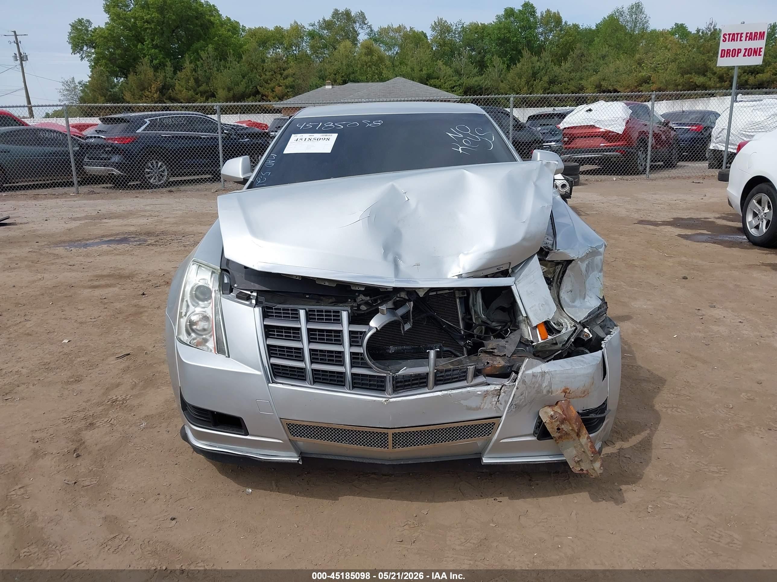 2012 Cadillac Cts Standard Silver vin: 1G6DC5E5XC0107834